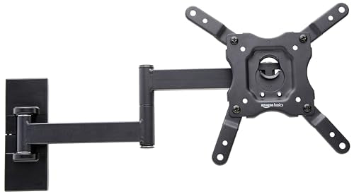 Amazon Basics Full Motion Wall Mount for 26 to 55 TVs Black