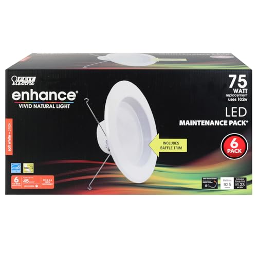 Energy Efficient LED Downlight Retrofit Kit with Adjustable Trim