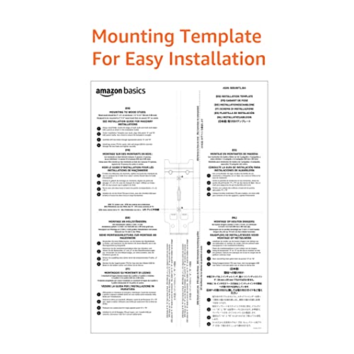 Amazon Basics Full Motion Wall Mount for 26 to 55 TVs Black