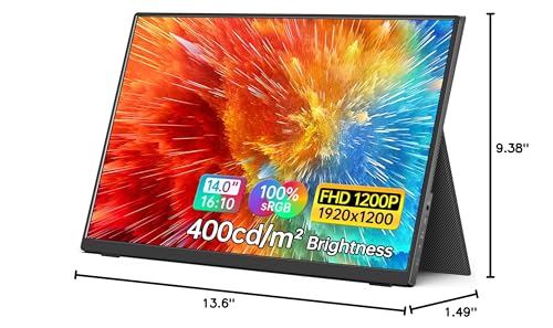 MNN 15.6 Inch Portable Monitor FHD 1080P IPS USB C HDMI