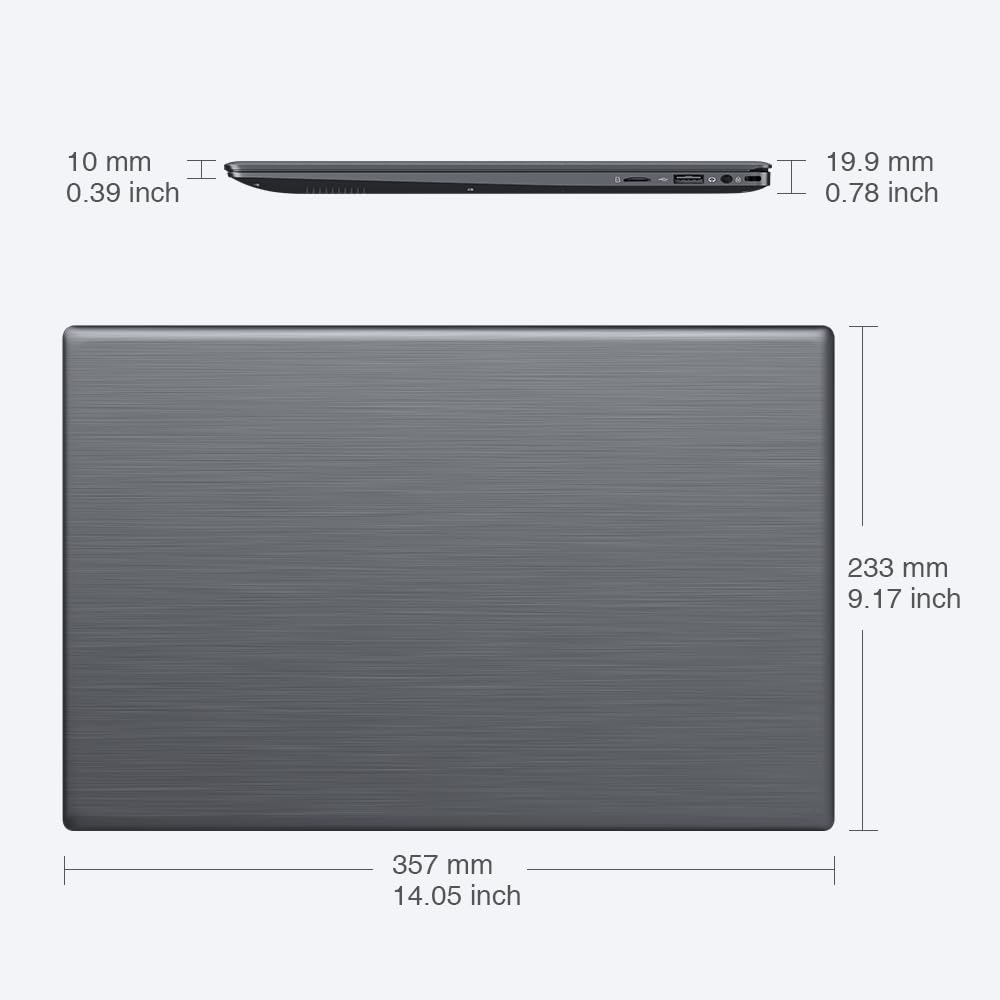 Windows 11 Laptop 12GB DDR5 1TB SSD 15.6 FHD Display Gray
