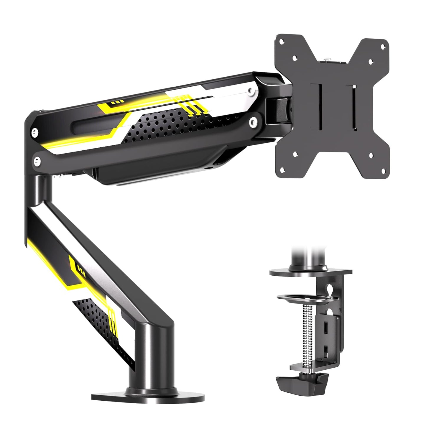 Suptek Gas Spring Monitor Arm Desk Mount Fits 17 to 32 Inch
