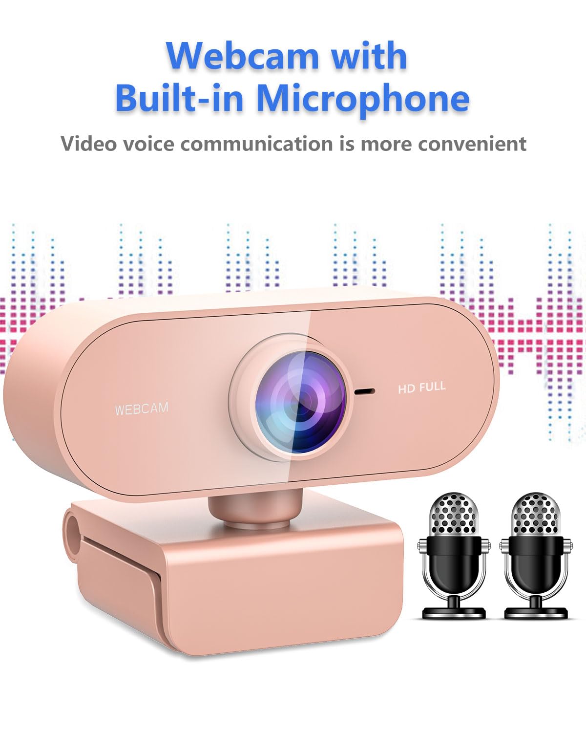 1080P HD Webcam with Microphone for PC Mac Laptops YouTube