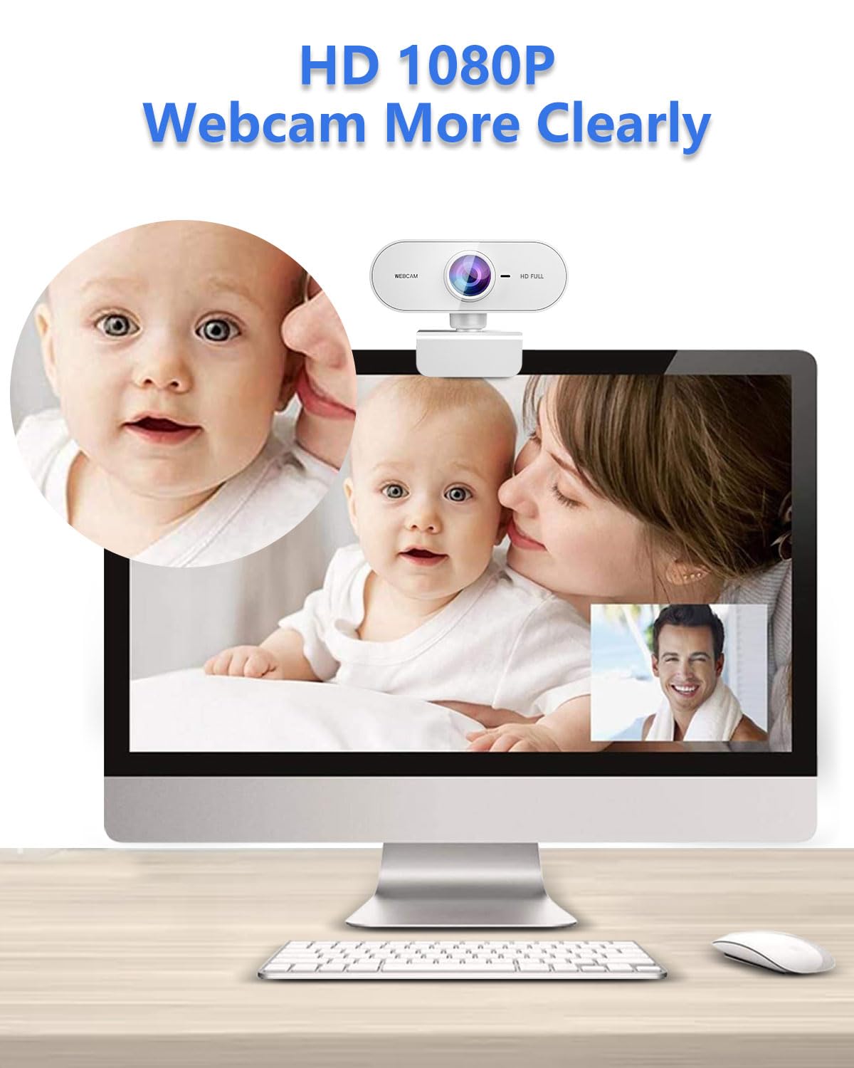 1080P HD Webcam with Microphone for PC Mac Laptops YouTube