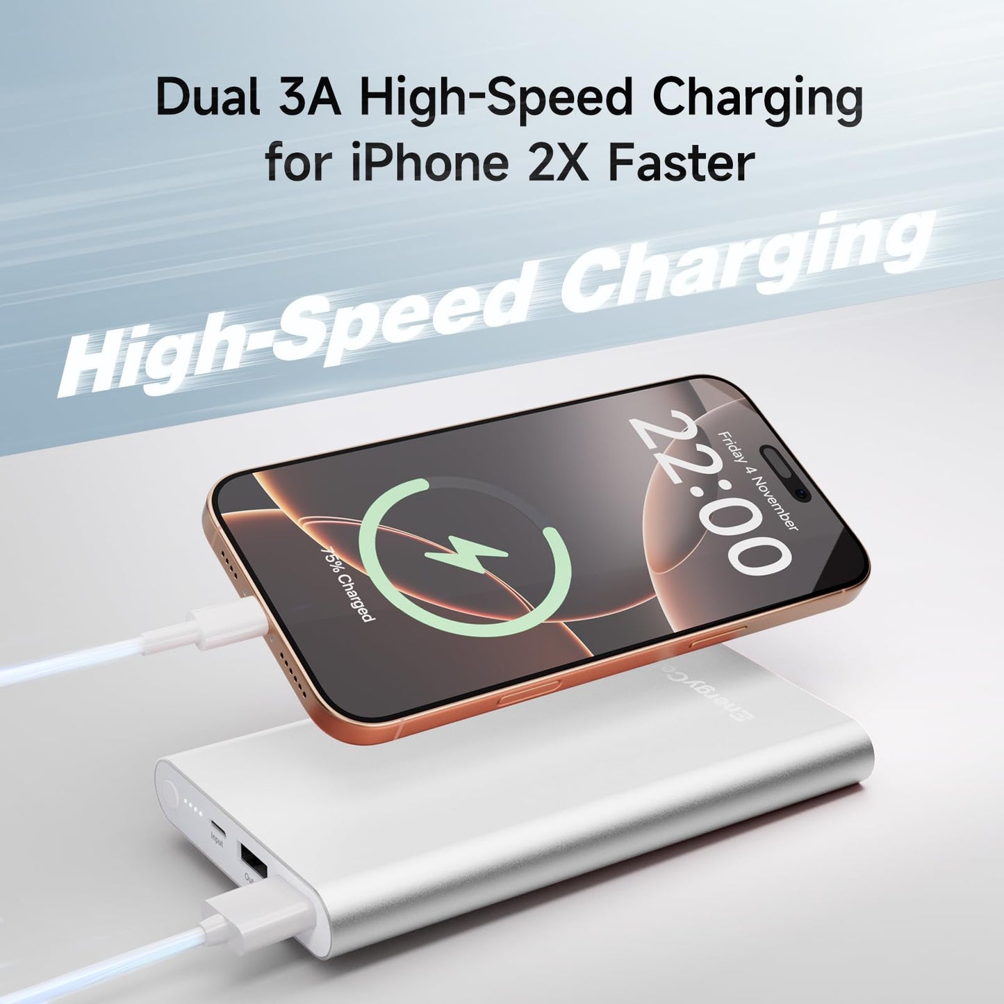 Pilot 4GS 12000mAh Dual 3A iPhone Fast Charging Power Bank