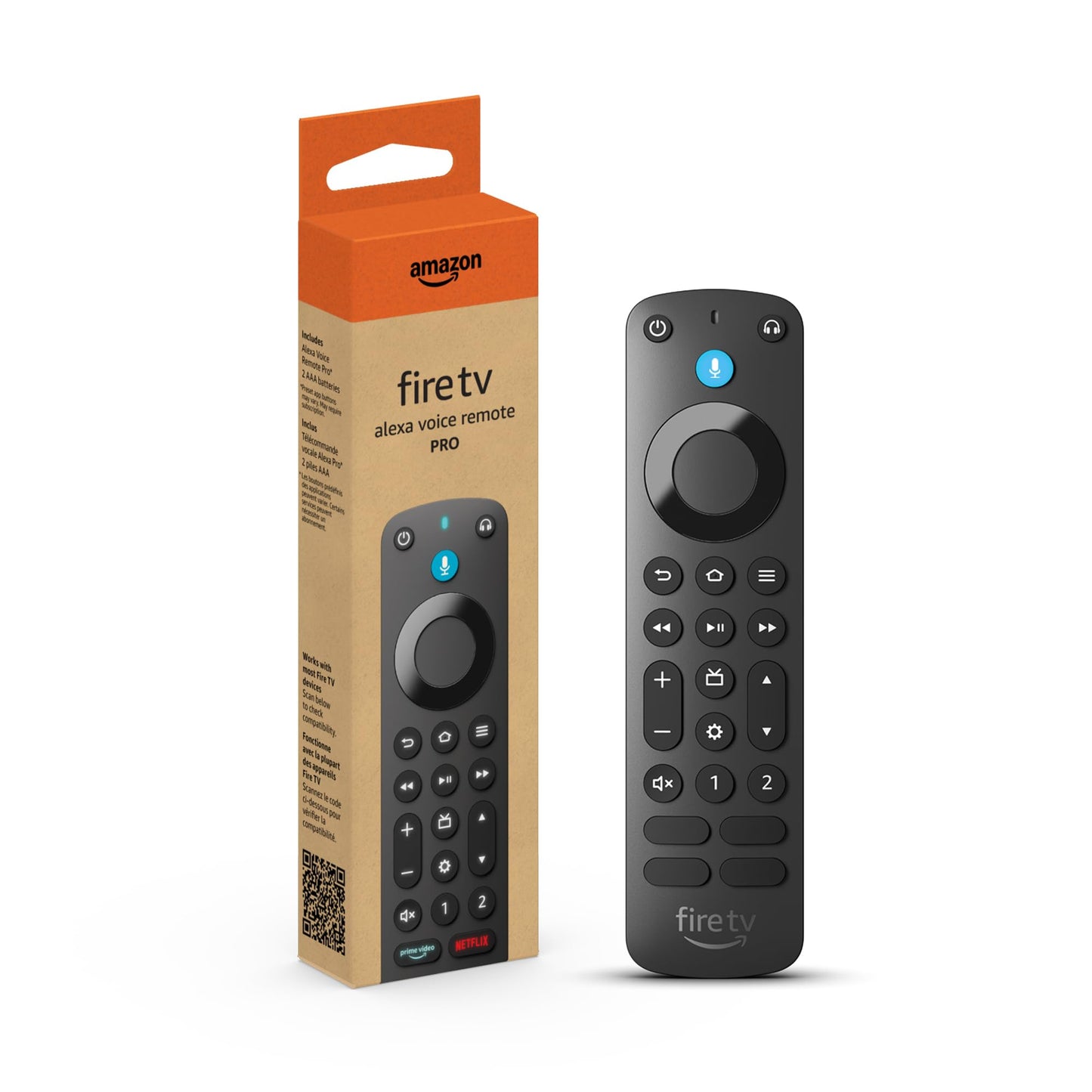 Amazon Fire TV Alexa Voice Remote Pro with Backlit Buttons