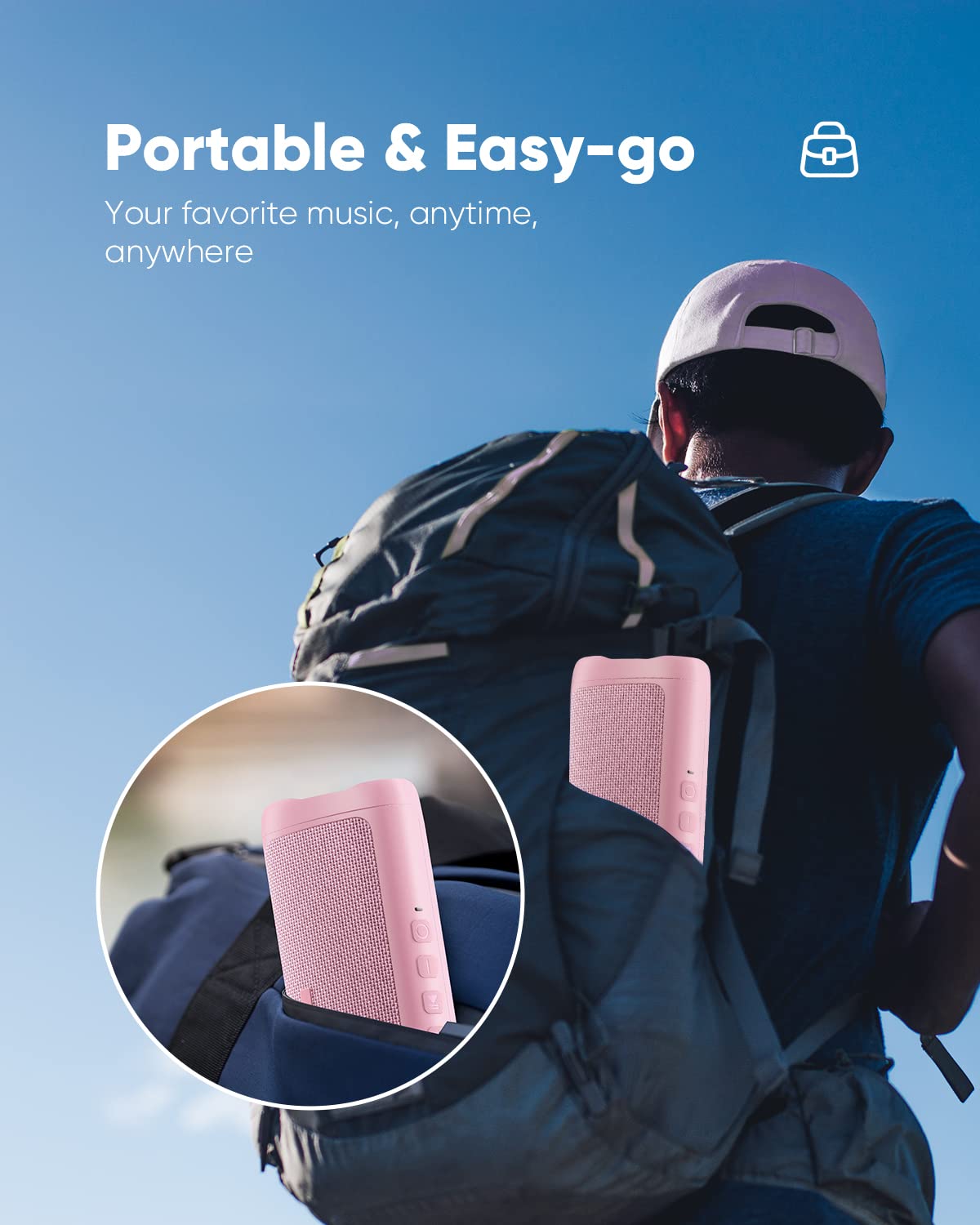 Bluetooth Speaker TWS Pair IPX5 Waterproof Portable 20H