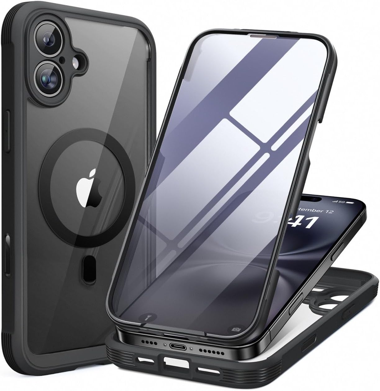Miracase Glass Series iPhone 11 Rugged Case 6.1 9H Purple