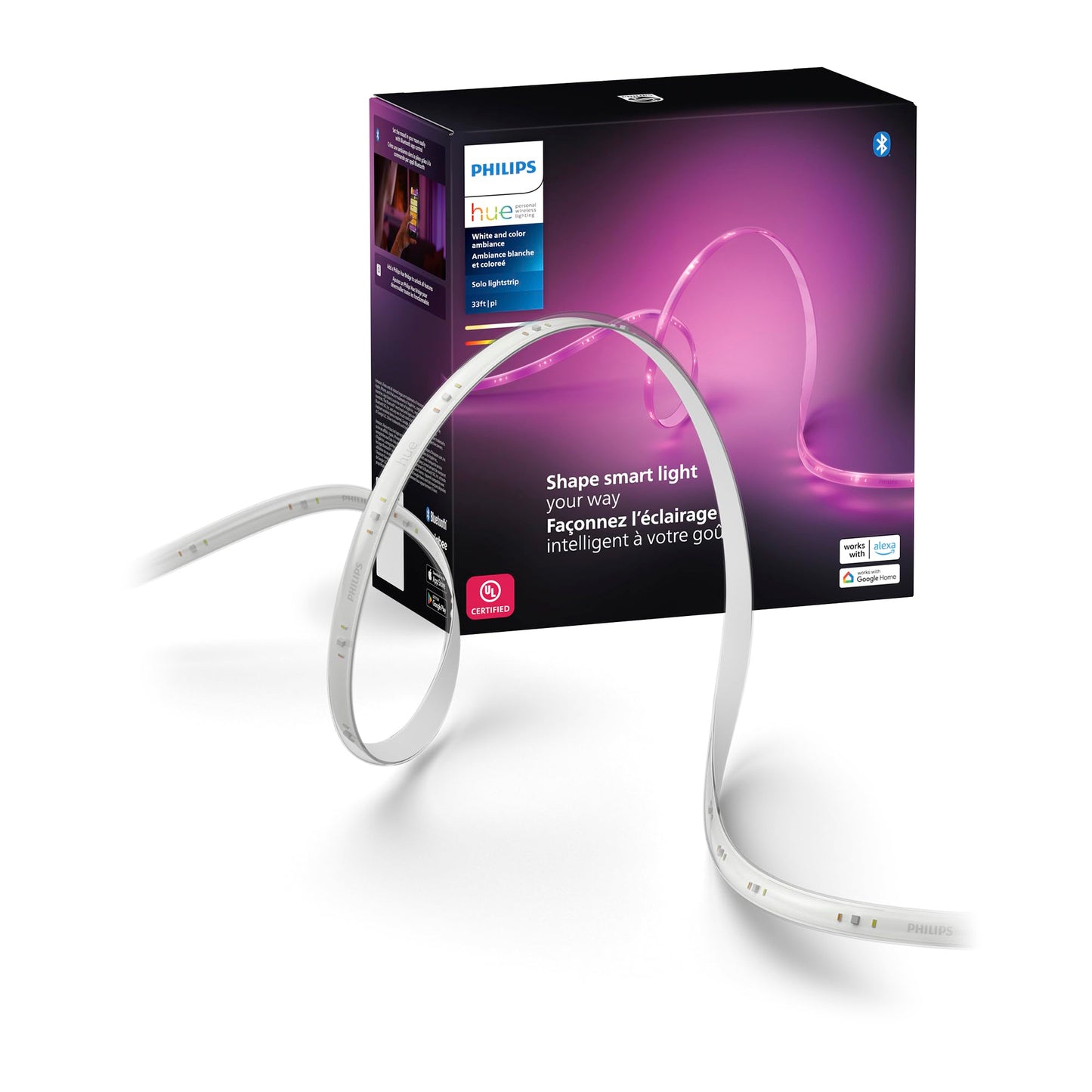 Philips Hue Smart LED Lightstrip Enhances Home Ambiance