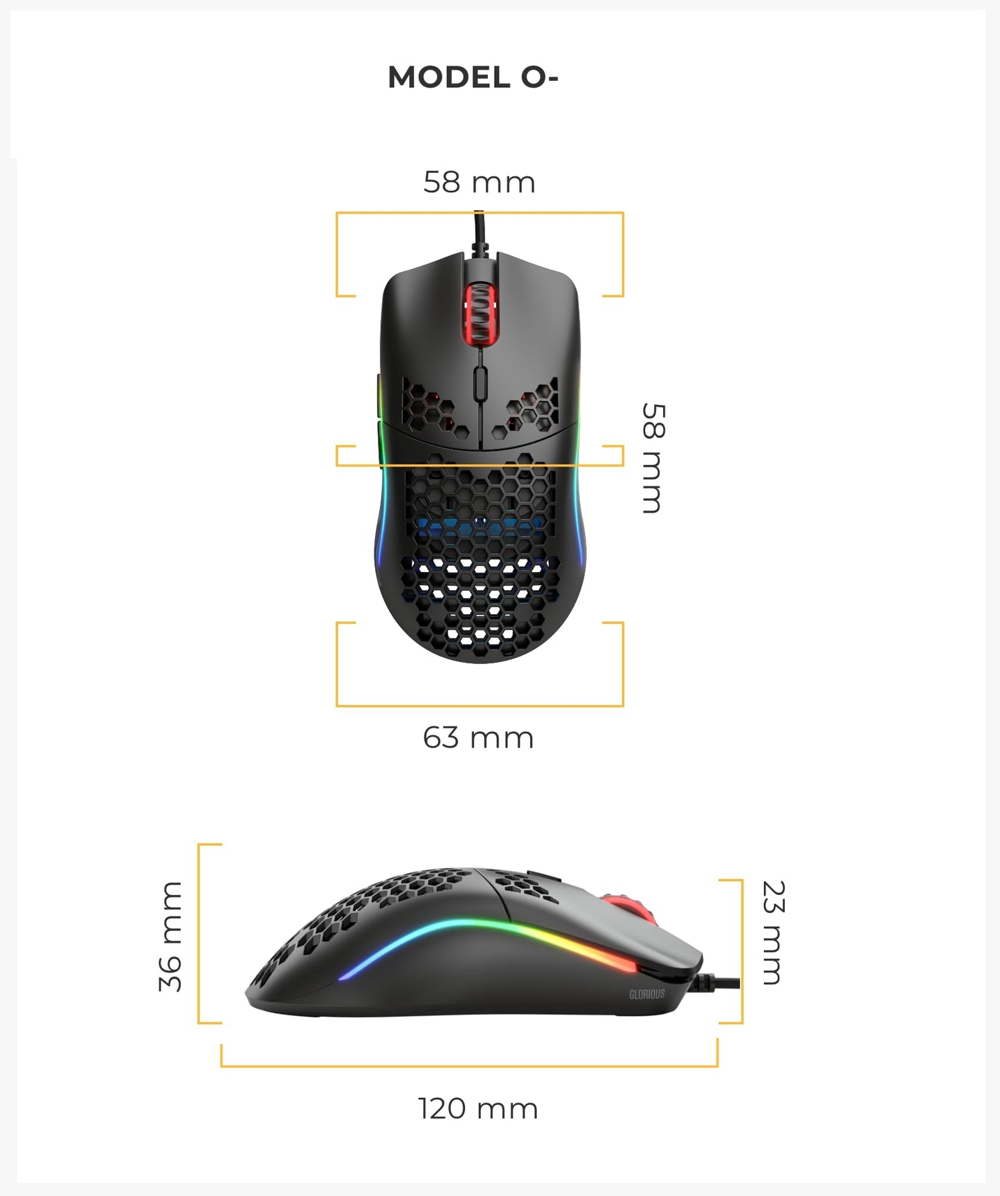 Glorious Model O Superlight Gaming Mouse for Precision