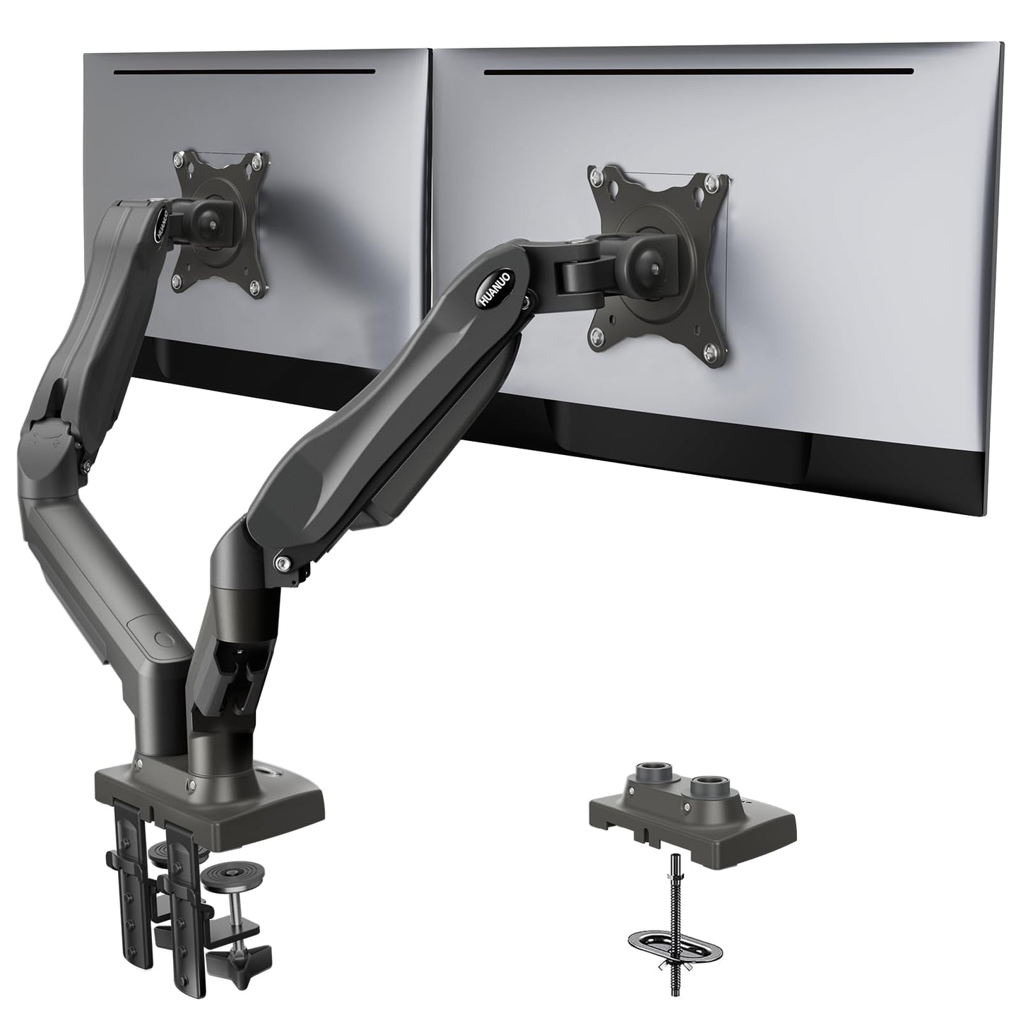 HUANUO Dual Monitor Stand 13 To 32 Inch VESA Desk Mount