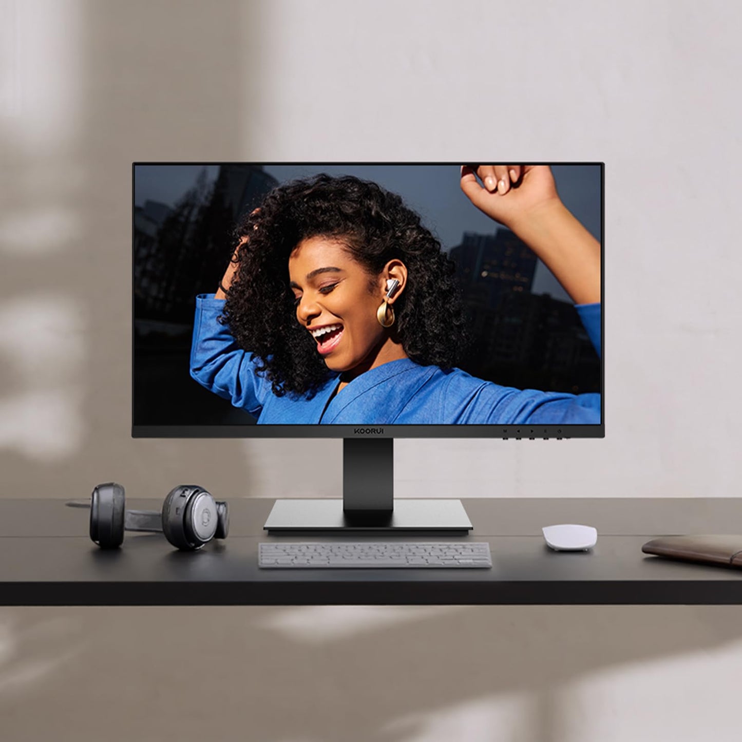 KOORUI 27 Inch IPS Monitor 1080p 100Hz HDMI VGA VESA Tilt