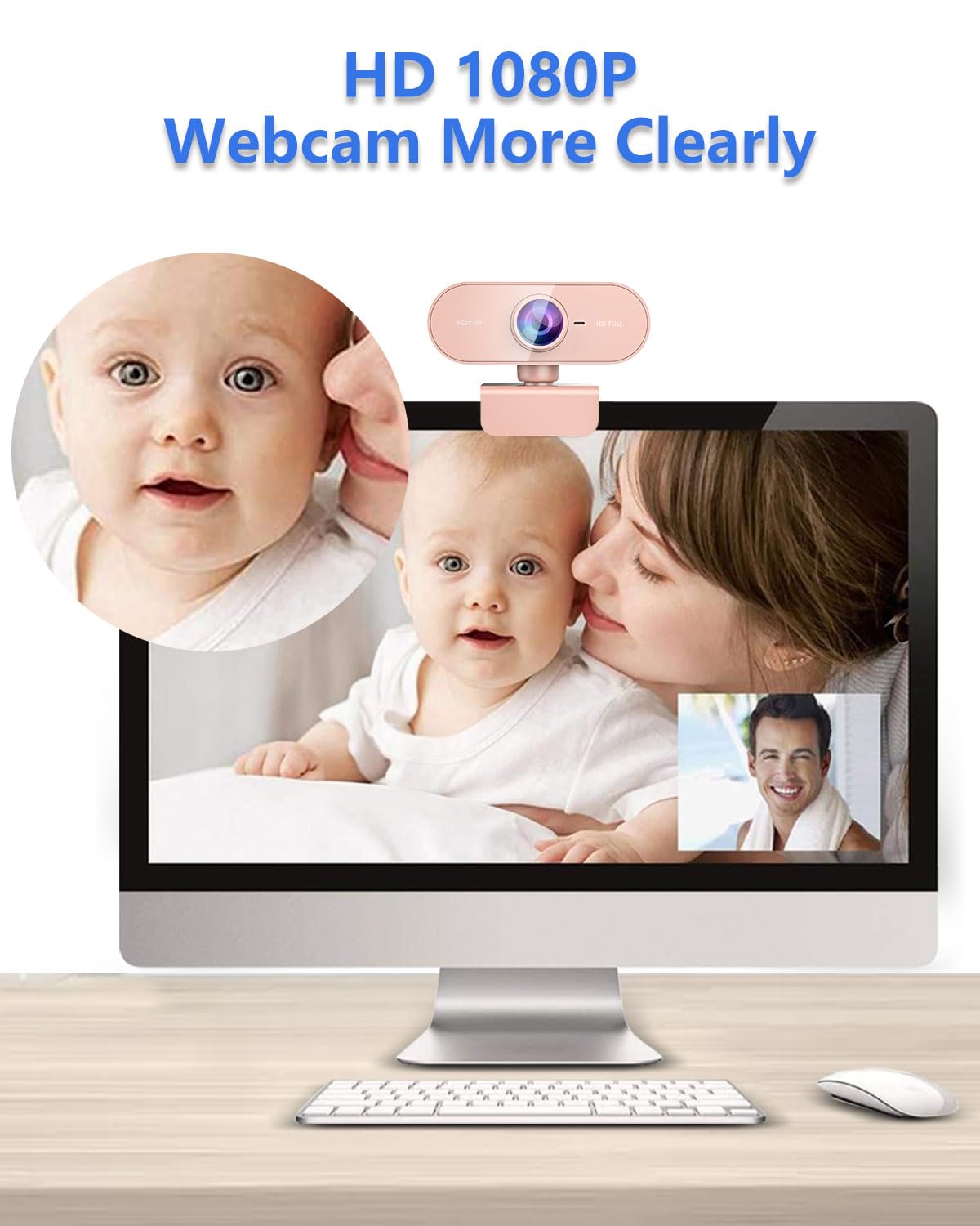 1080P HD Webcam with Microphone for PC Mac Laptops YouTube