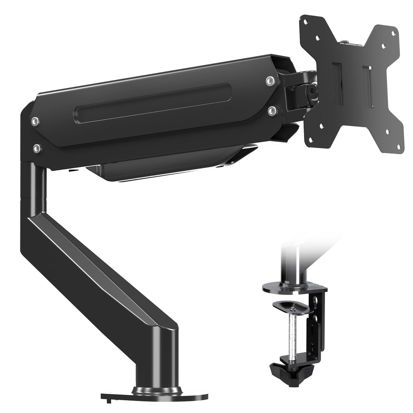 Suptek Gas Spring Monitor Arm Desk Mount Fits 17 to 32 Inch