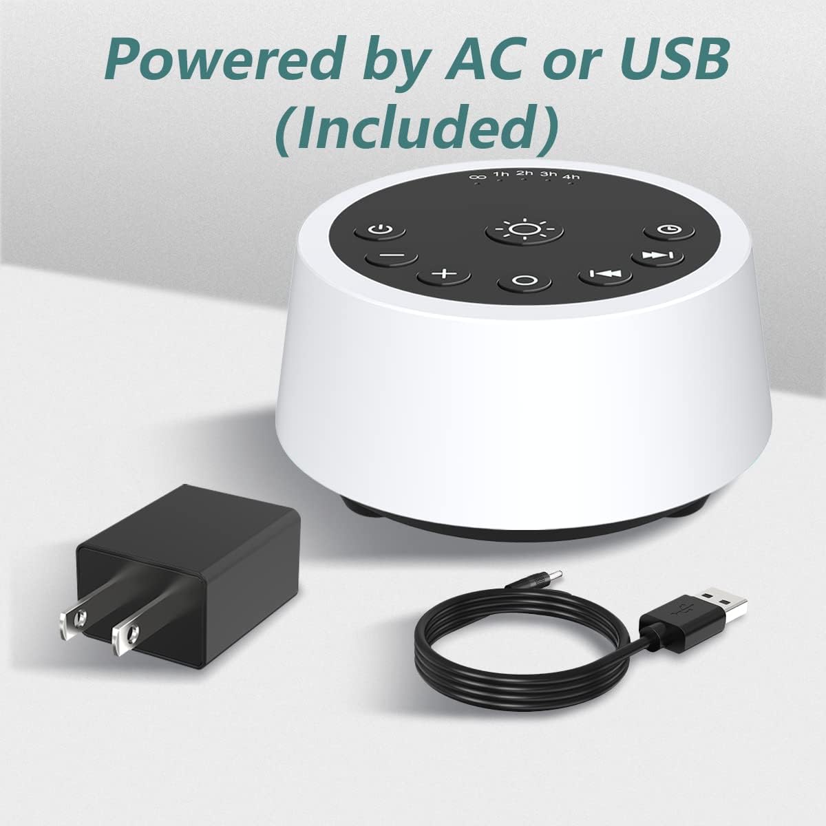 Color Noise Sound Machine With 10 Color Night Light
