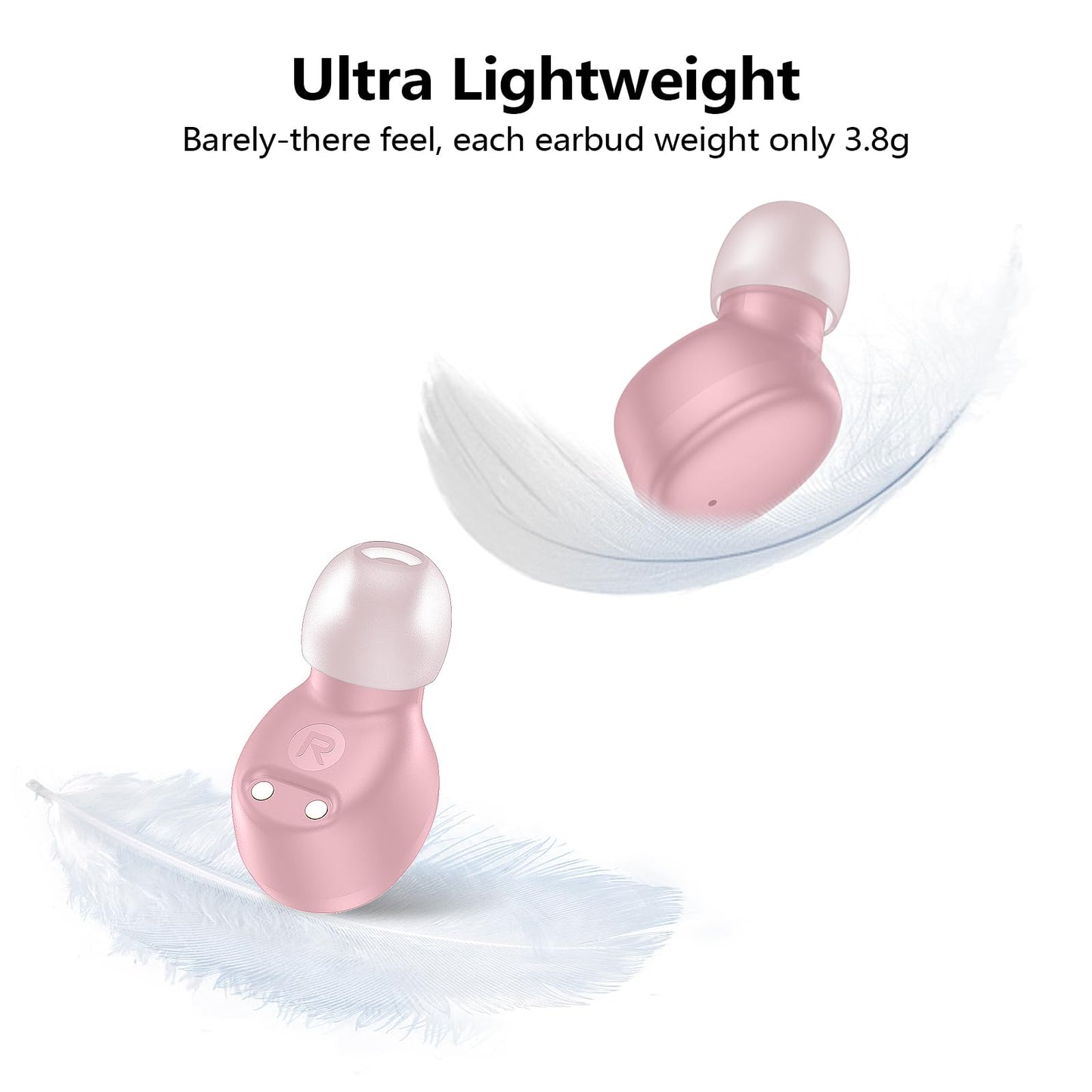 Kurdene True Wireless Earbuds Bluetooth 5.3 Lightweight Bass