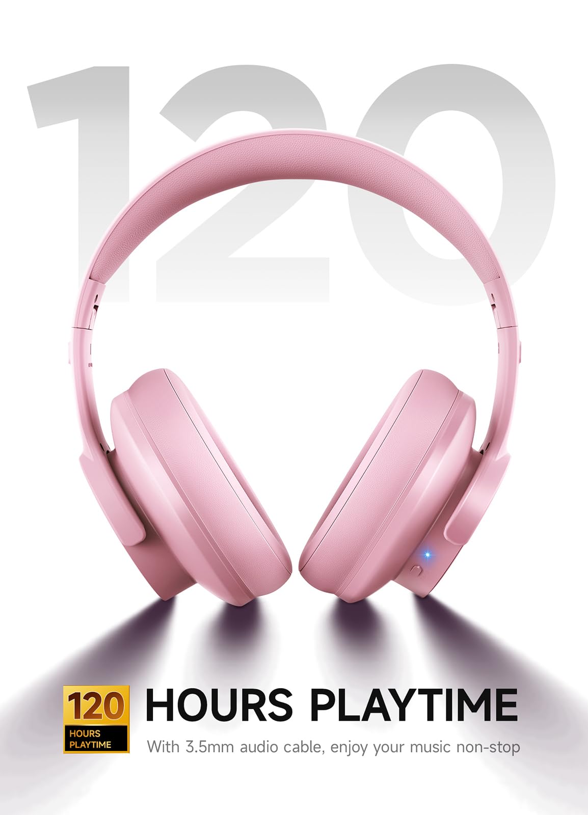Picun B8 Bluetooth Headphones 120H Playtime With 3 EQ Modes