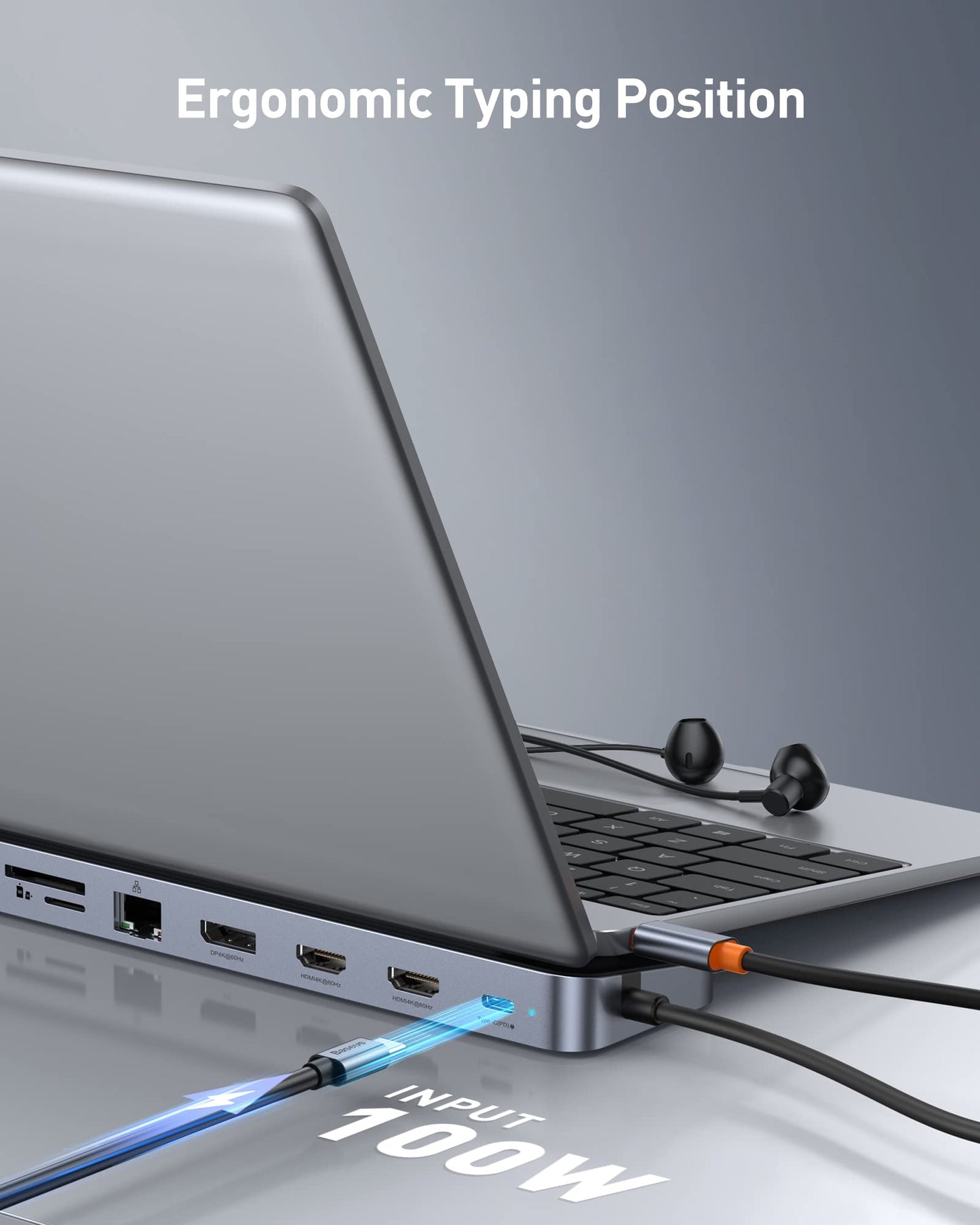 Baseus 4K Multiport Docking Station Dual HDMI DP USB Hub PD