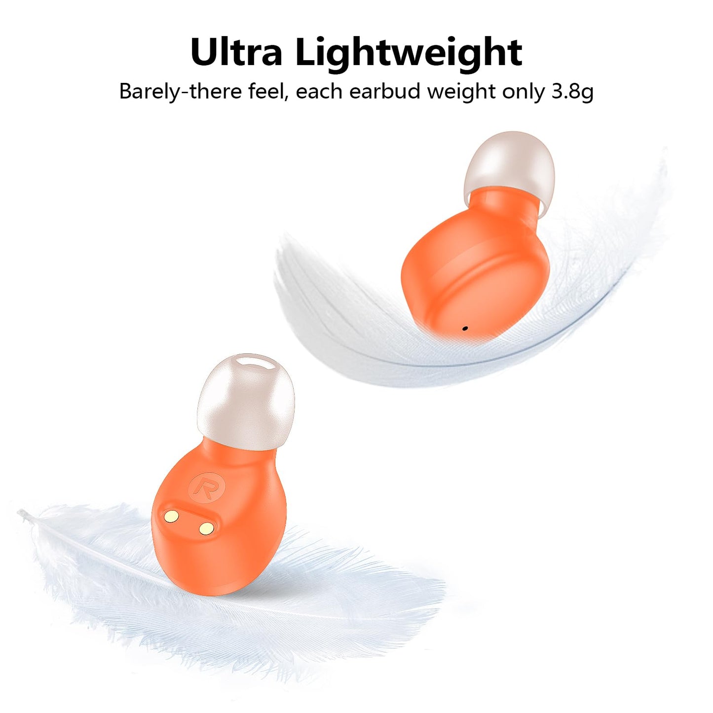 Kurdene True Wireless Earbuds Bluetooth 5.3 Lightweight Bass
