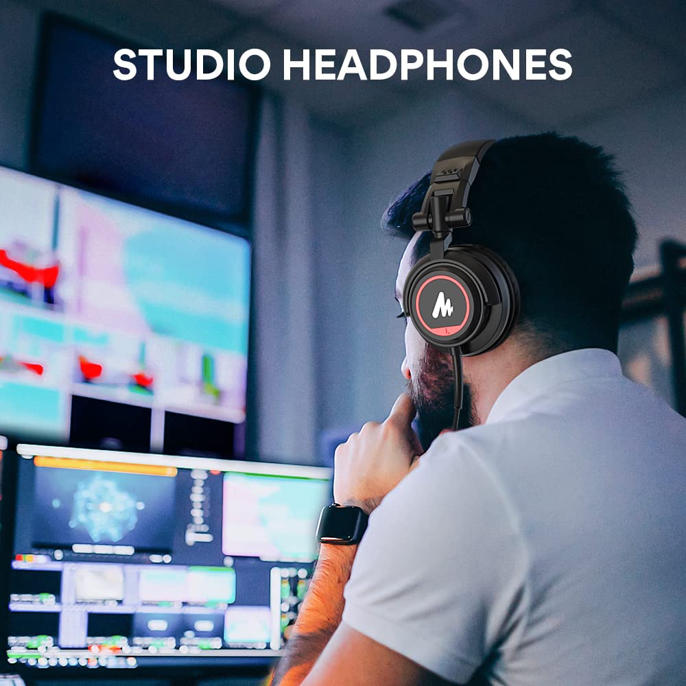 Maono MH601 Studio Monitor Headphones With 50mm Drivers