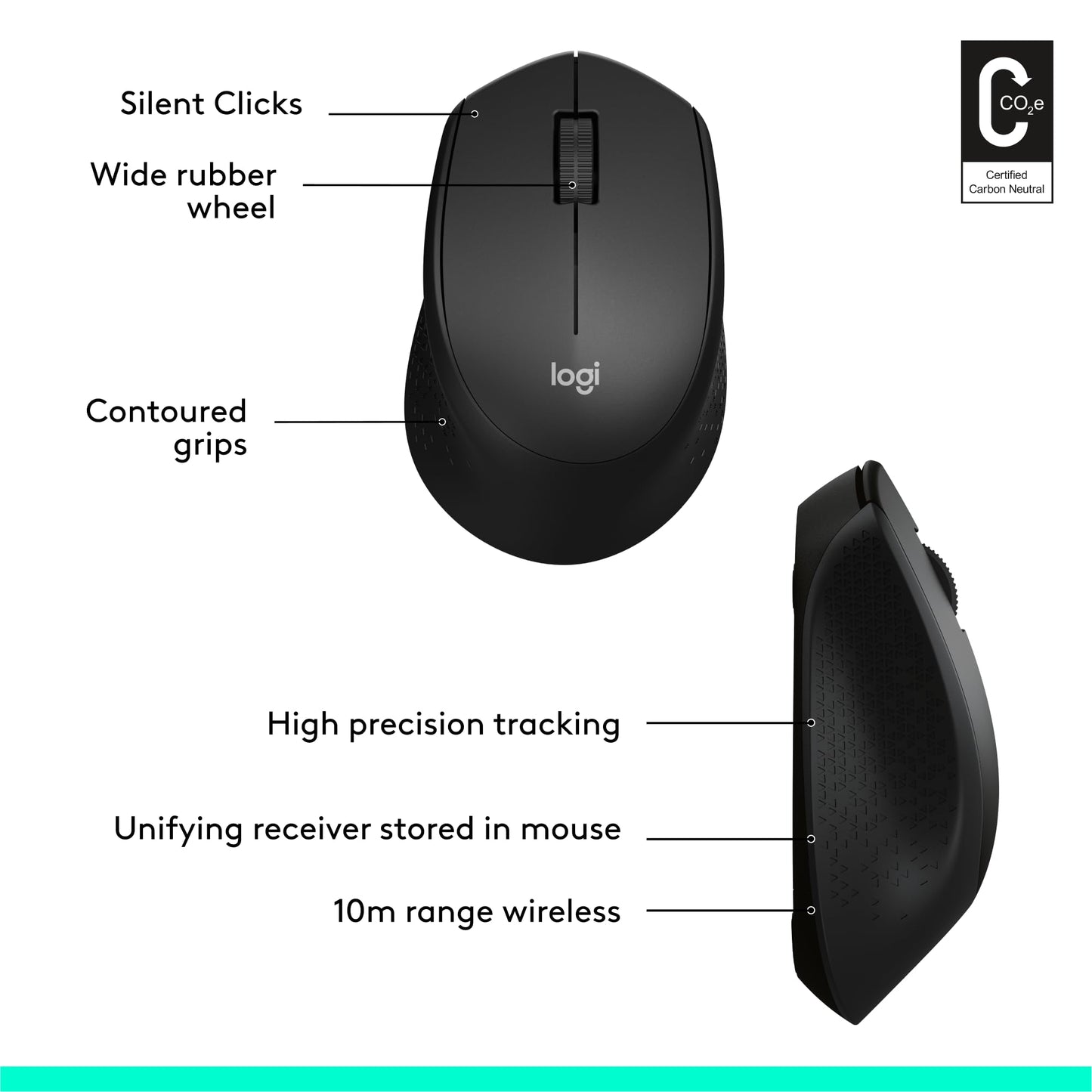 Logitech M330 Silent Wireless Mouse With Long Battery Life