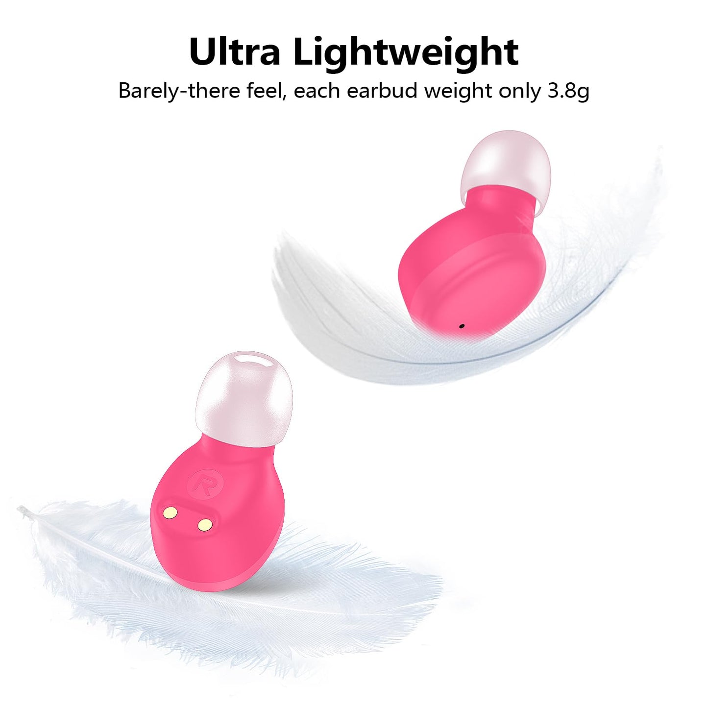 Kurdene True Wireless Earbuds Bluetooth 5.3 Lightweight Bass