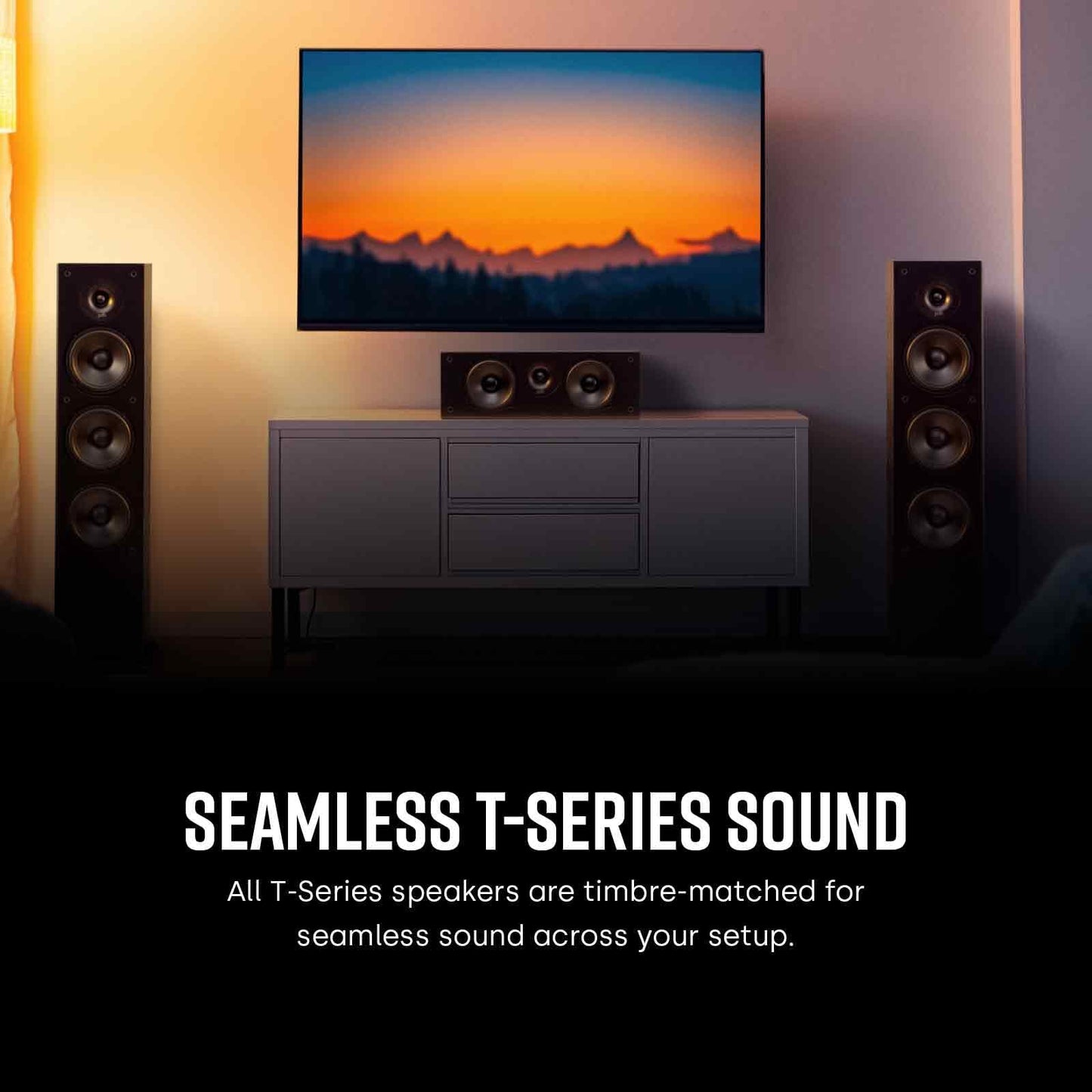 Polk Audio T15 Bookshelf Speakers with Deep Bass Sound