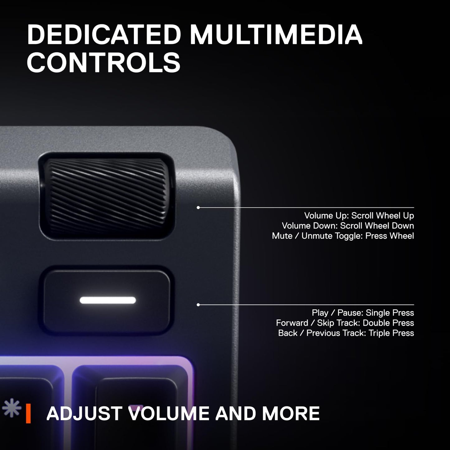 SteelSeries Apex 3 RGB Gaming Keyboard with Water Resistance