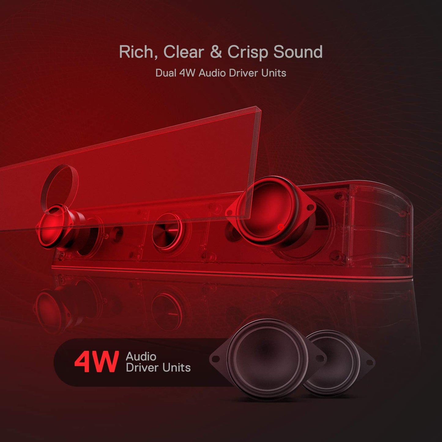 Redragon GS560 RGB Desktop Soundbar with Dynamic Lighting