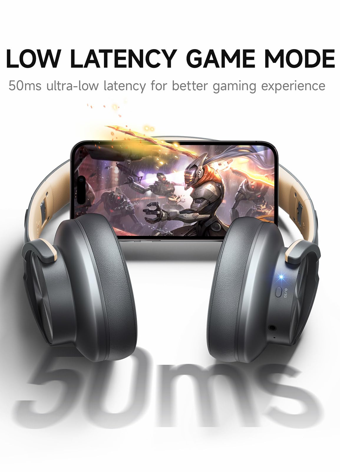 Picun B8 Bluetooth Headphones 120H Playtime With 3 EQ Modes