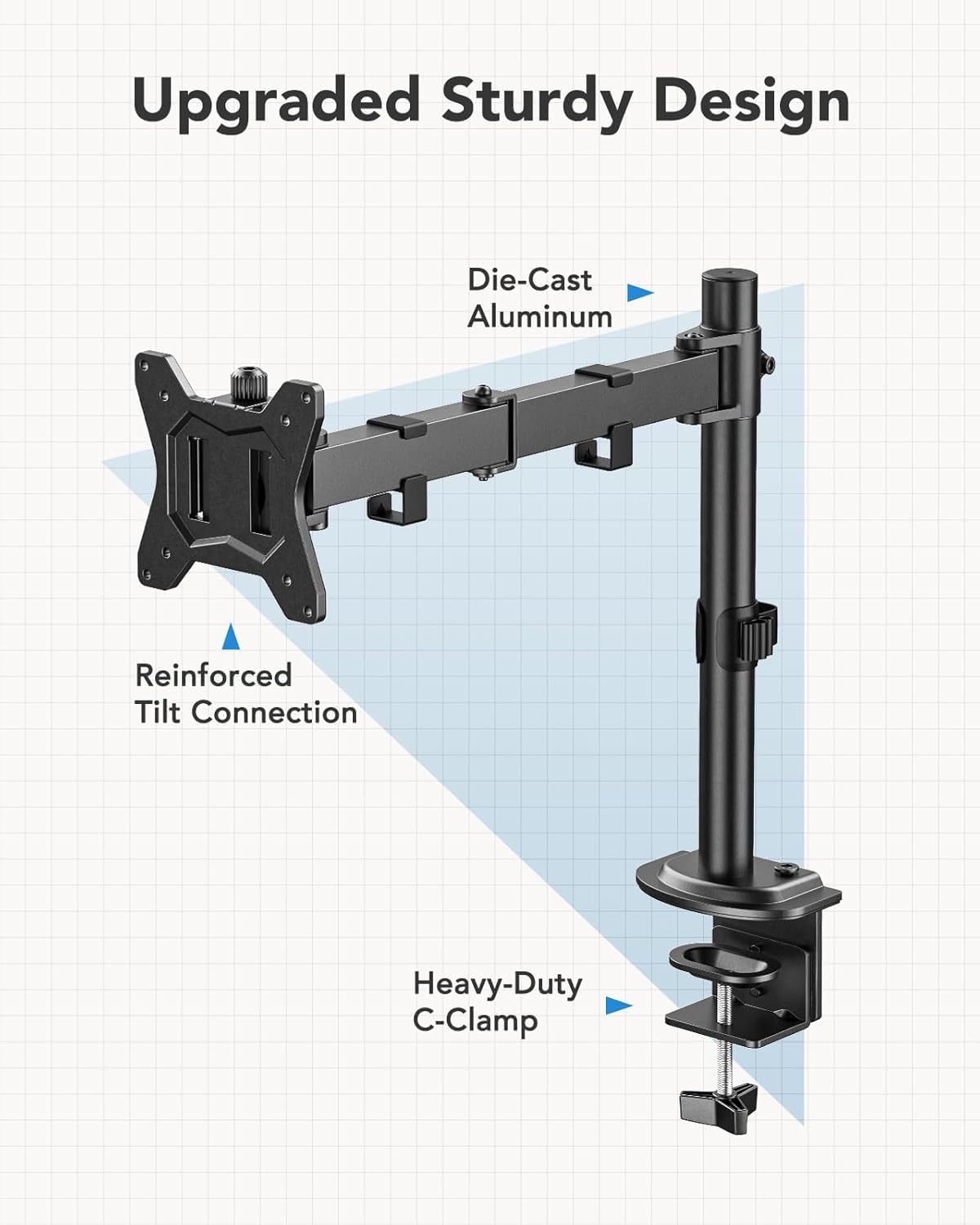 Huanuo Monitor Mount for 13 to 32 Inch Monitors VESA 100x100