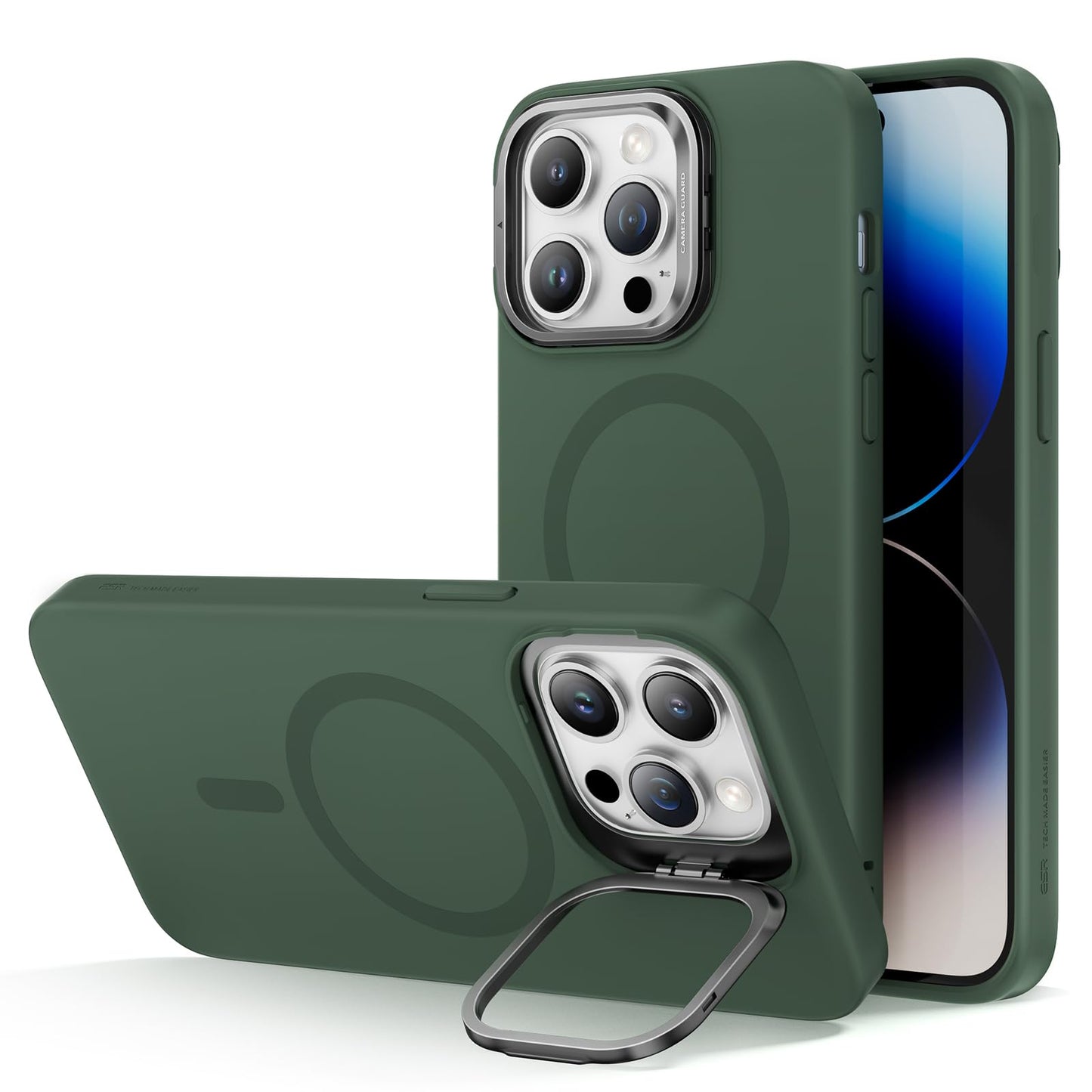 Military-Grade iPhone 16 Pro Max Case with Built-in Stand