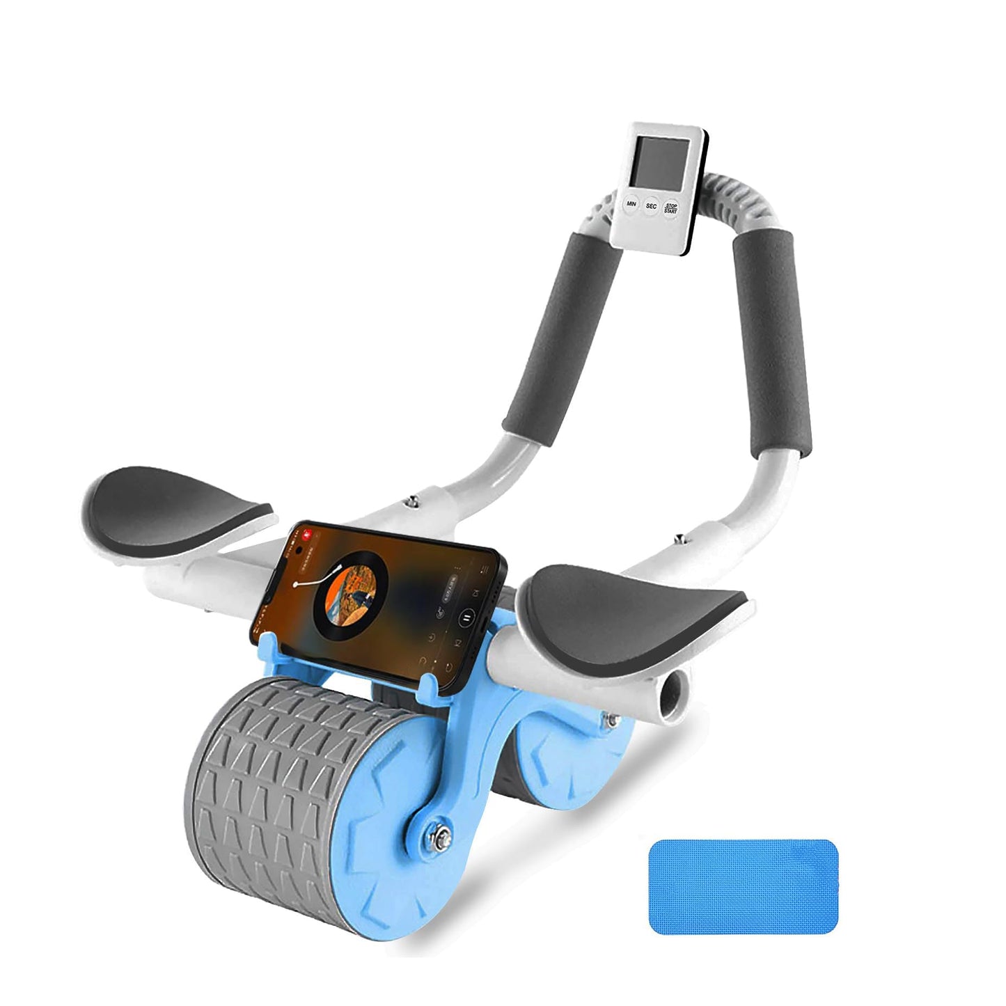 2025 Ab Roller Wheel With Knee Mat And Timer For Ab Workouts
