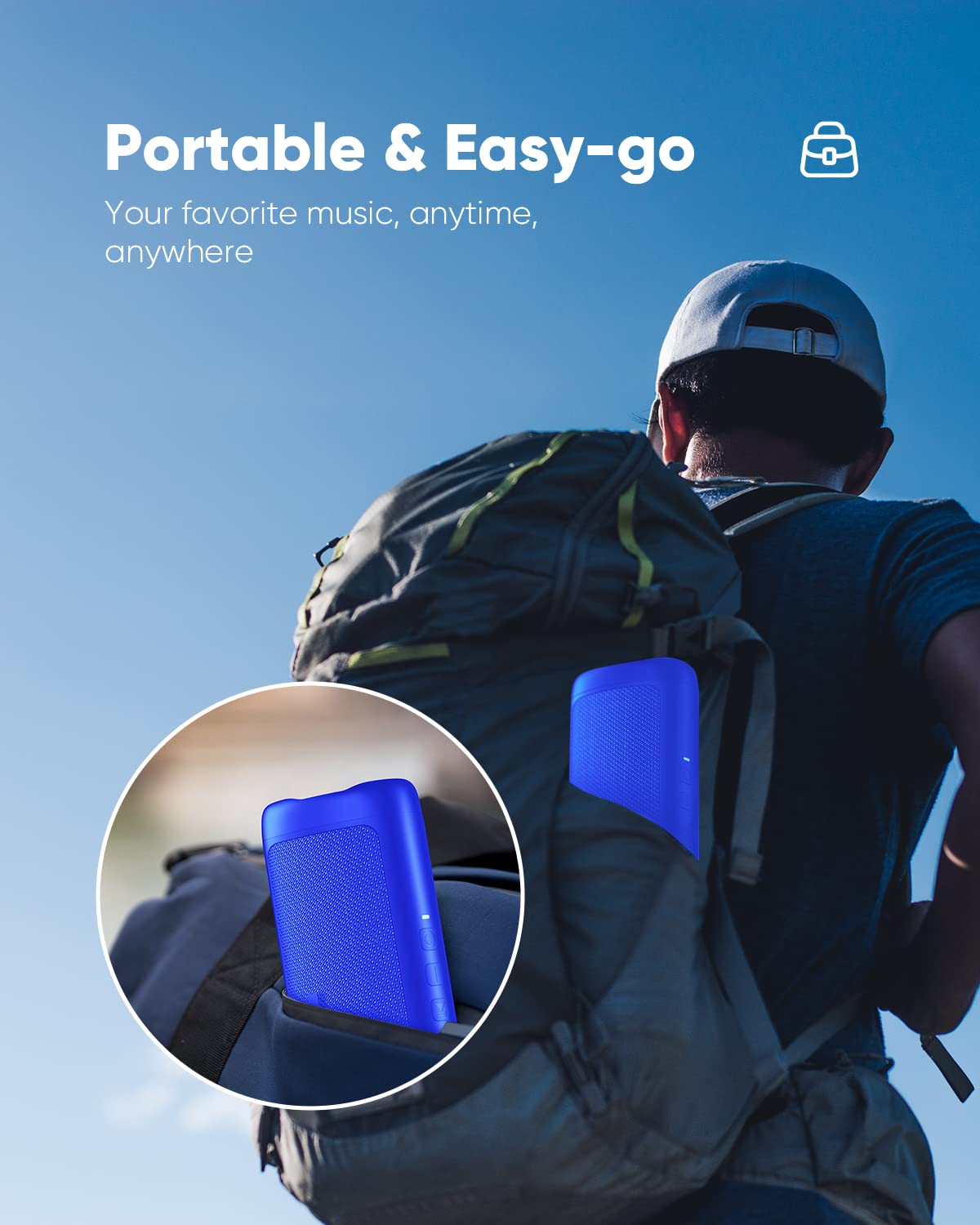 Bluetooth Speaker TWS Pair IPX5 Waterproof Portable 20H