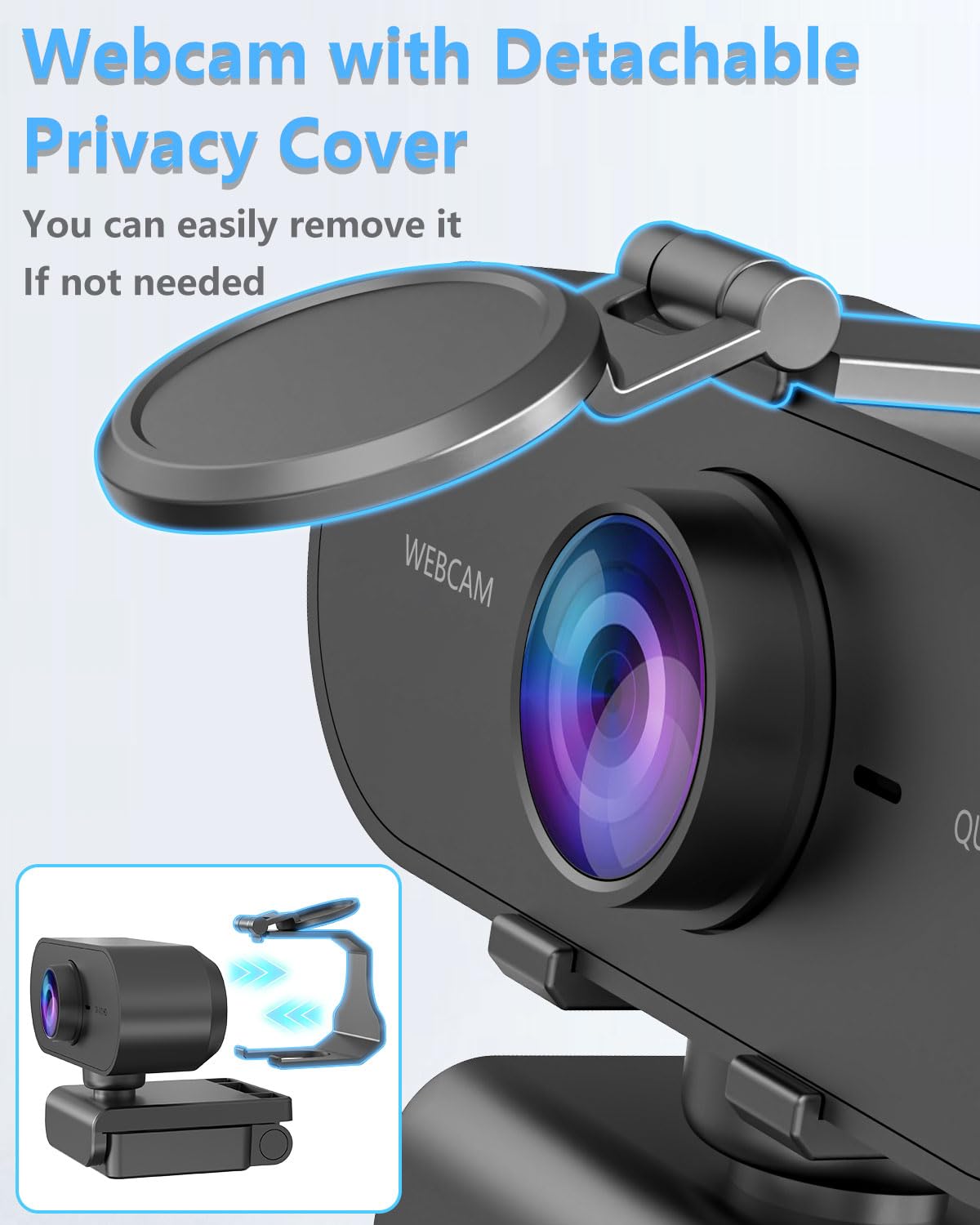 1080P HD Webcam with Microphone for PC Mac Laptops YouTube
