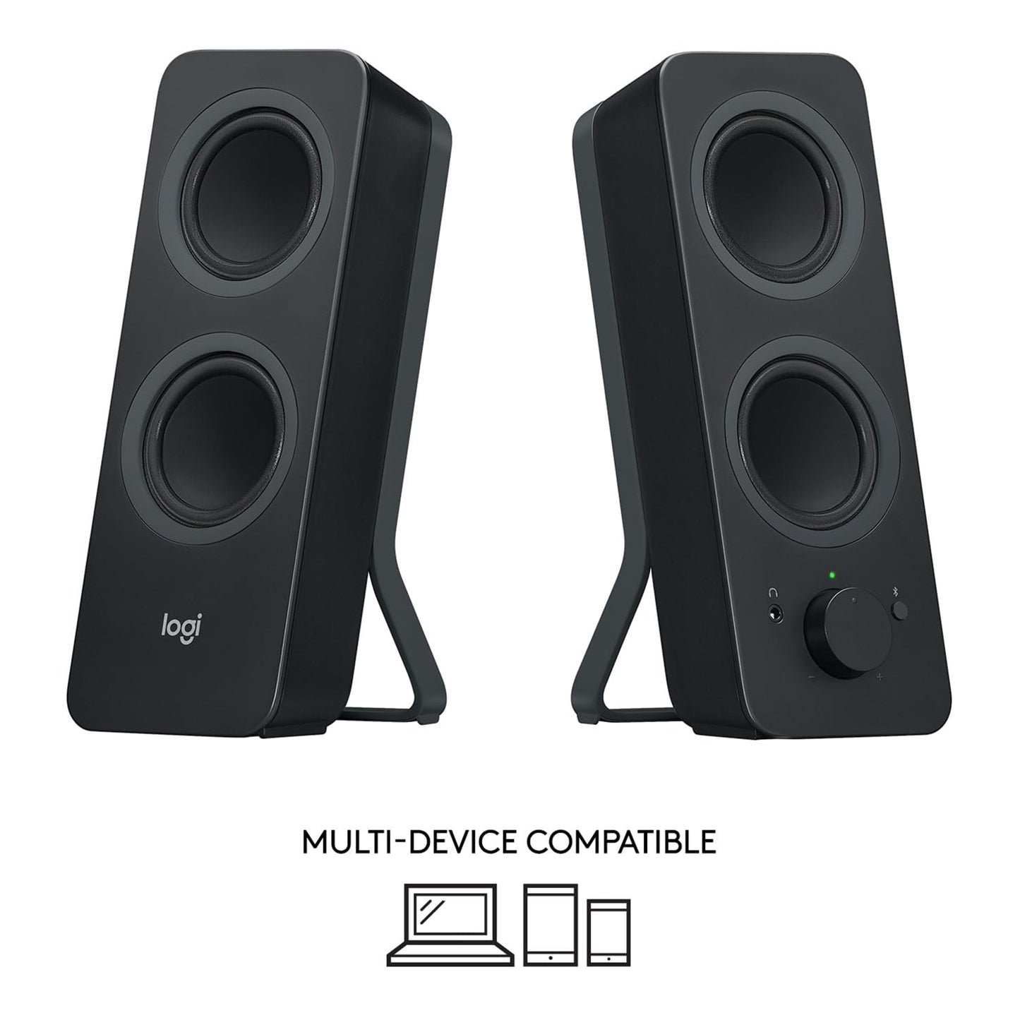 Logitech Z207 Bluetooth Computer Speakers for Rich Stereo Sound