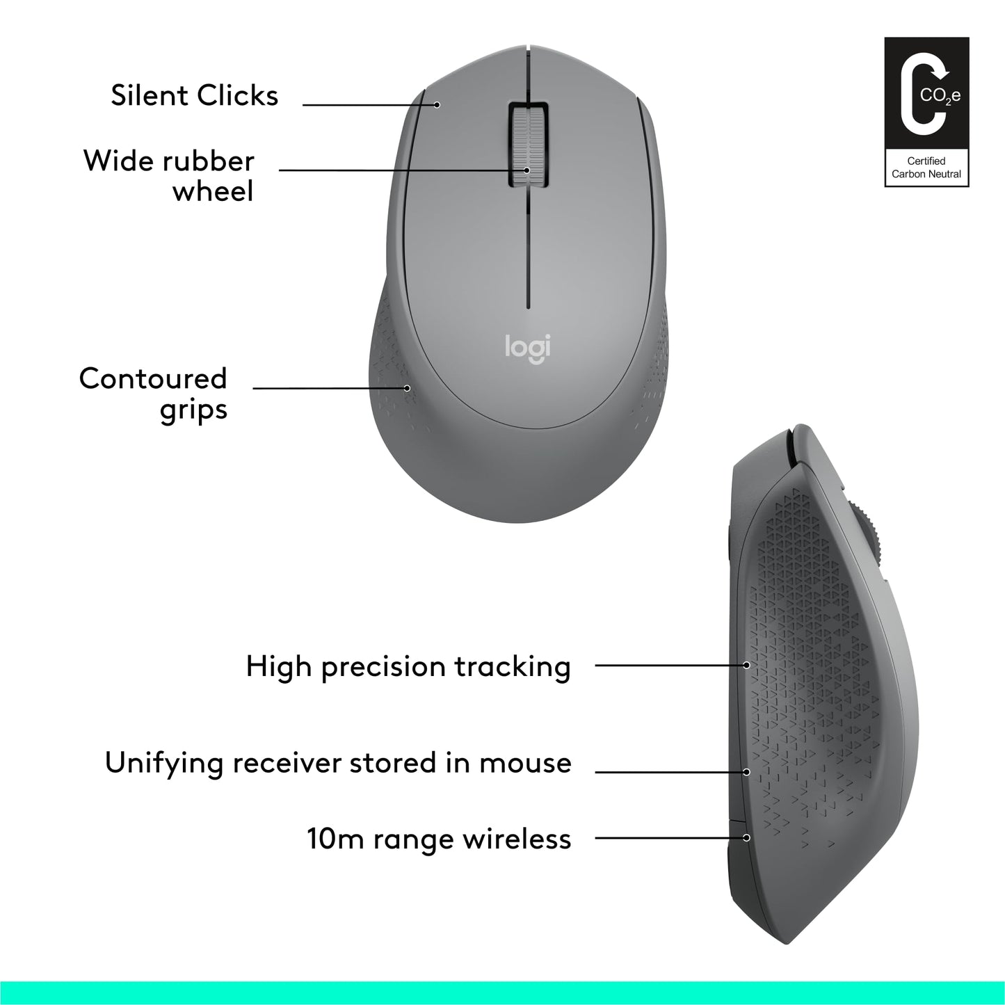 Logitech M330 Silent Wireless Mouse With Long Battery Life