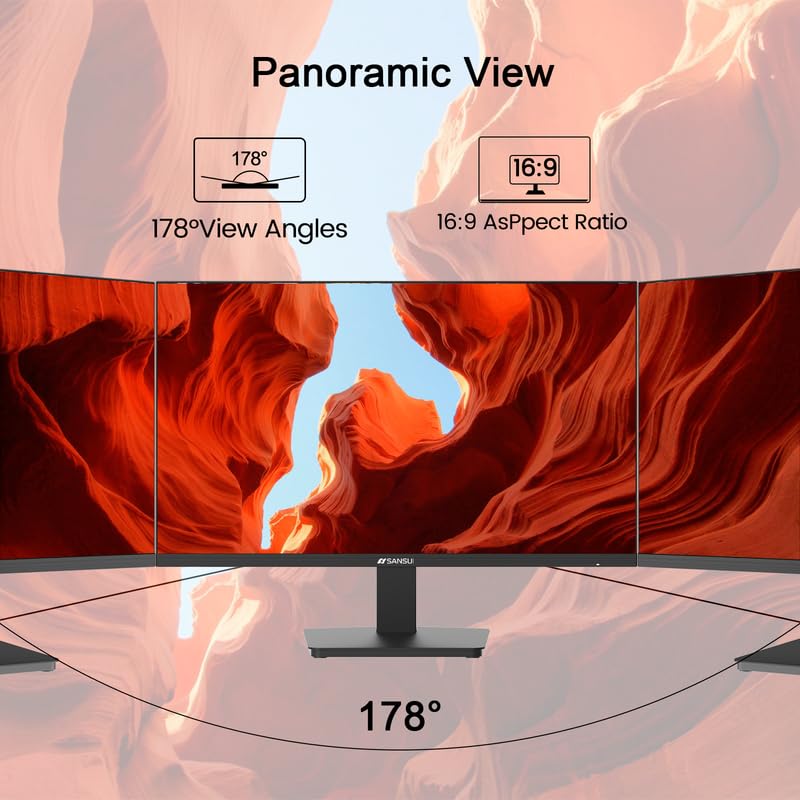 Sansui 27 Inch WQHD Gaming Monitor 180Hz 1ms DP HDMI HDR