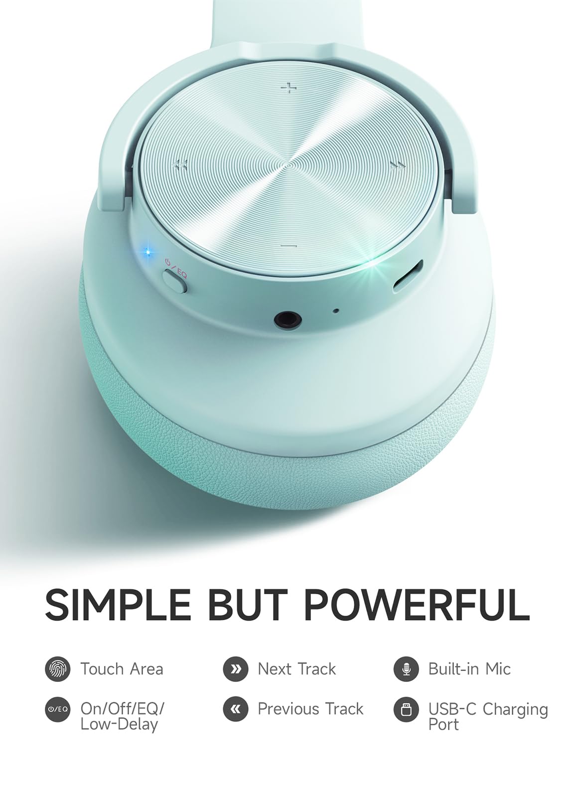 Picun B8 Bluetooth Headphones 120H Playtime With 3 EQ Modes