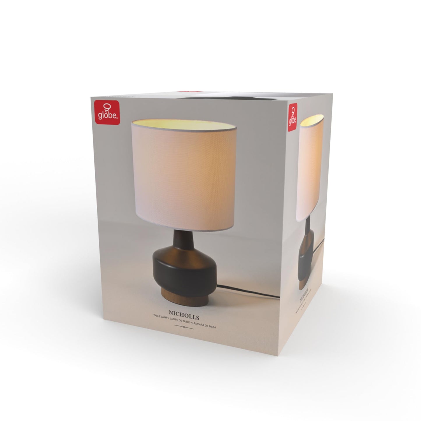 Maya 21 Inch Clear Glass Fillable Table Lamp