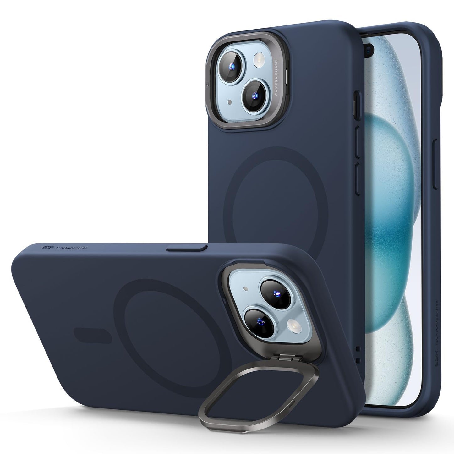 Military-Grade iPhone 16 Pro Max Case with Built-in Stand