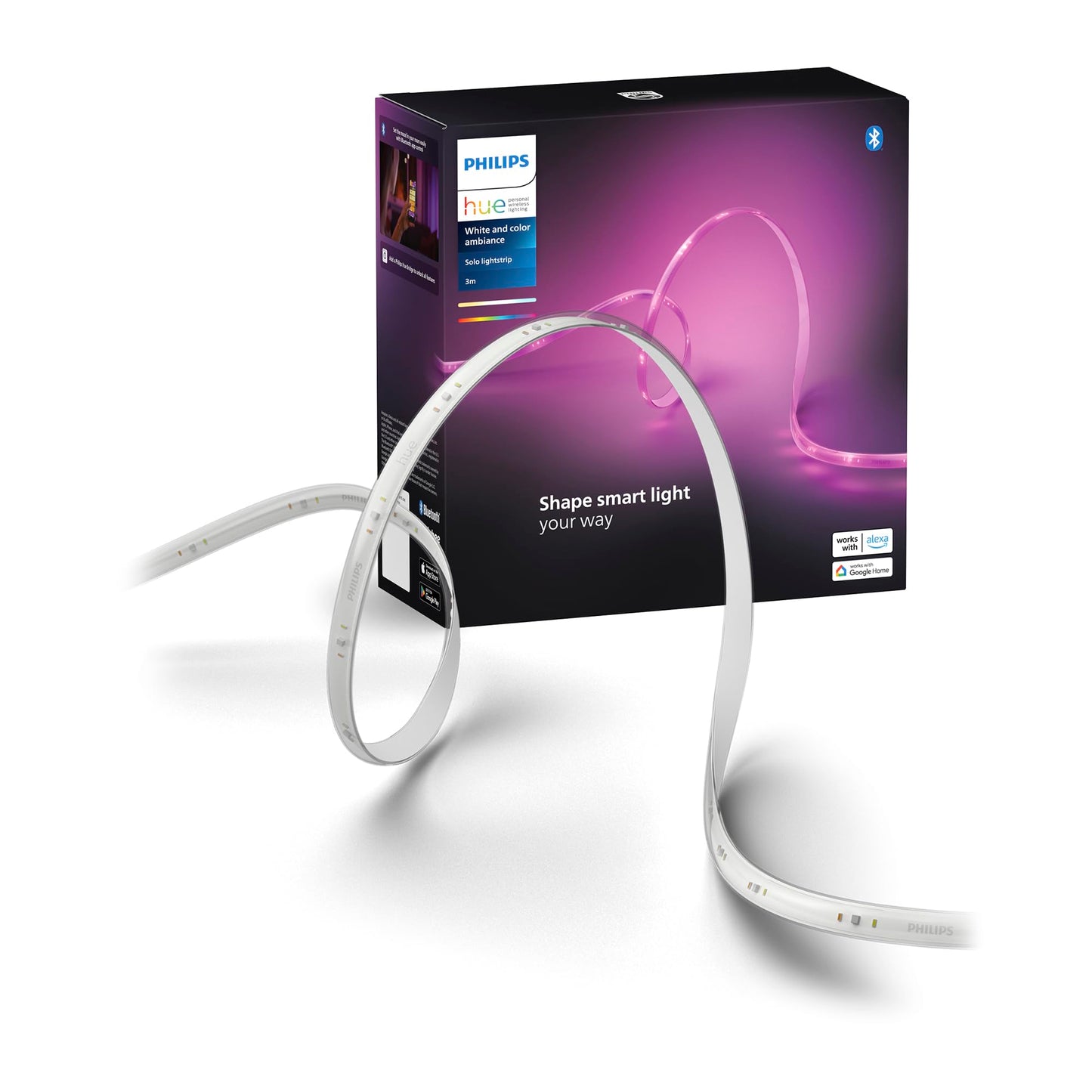 Philips Hue Smart LED Lightstrip Enhances Home Ambiance