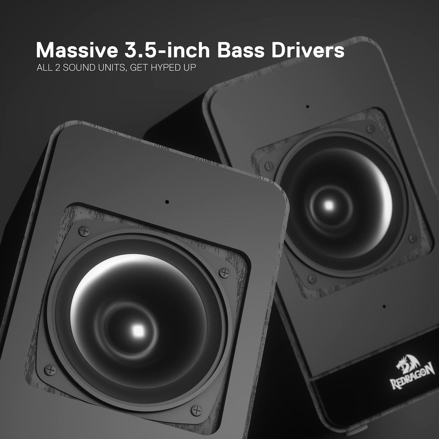 Redragon GS813 Wireless Bluetooth Desktop Speakers with Enhanced Bass