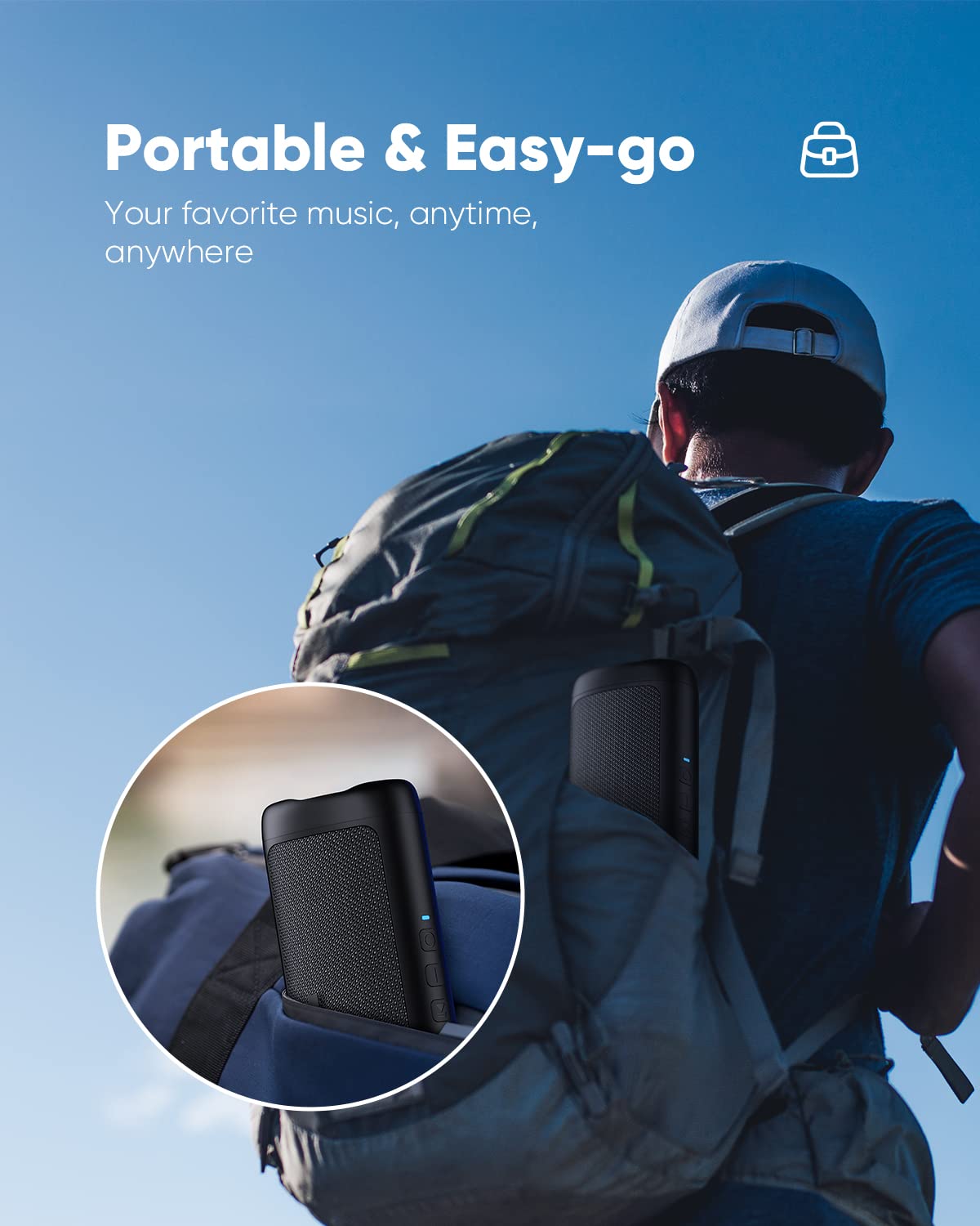 Bluetooth Speaker TWS Pair IPX5 Waterproof Portable 20H
