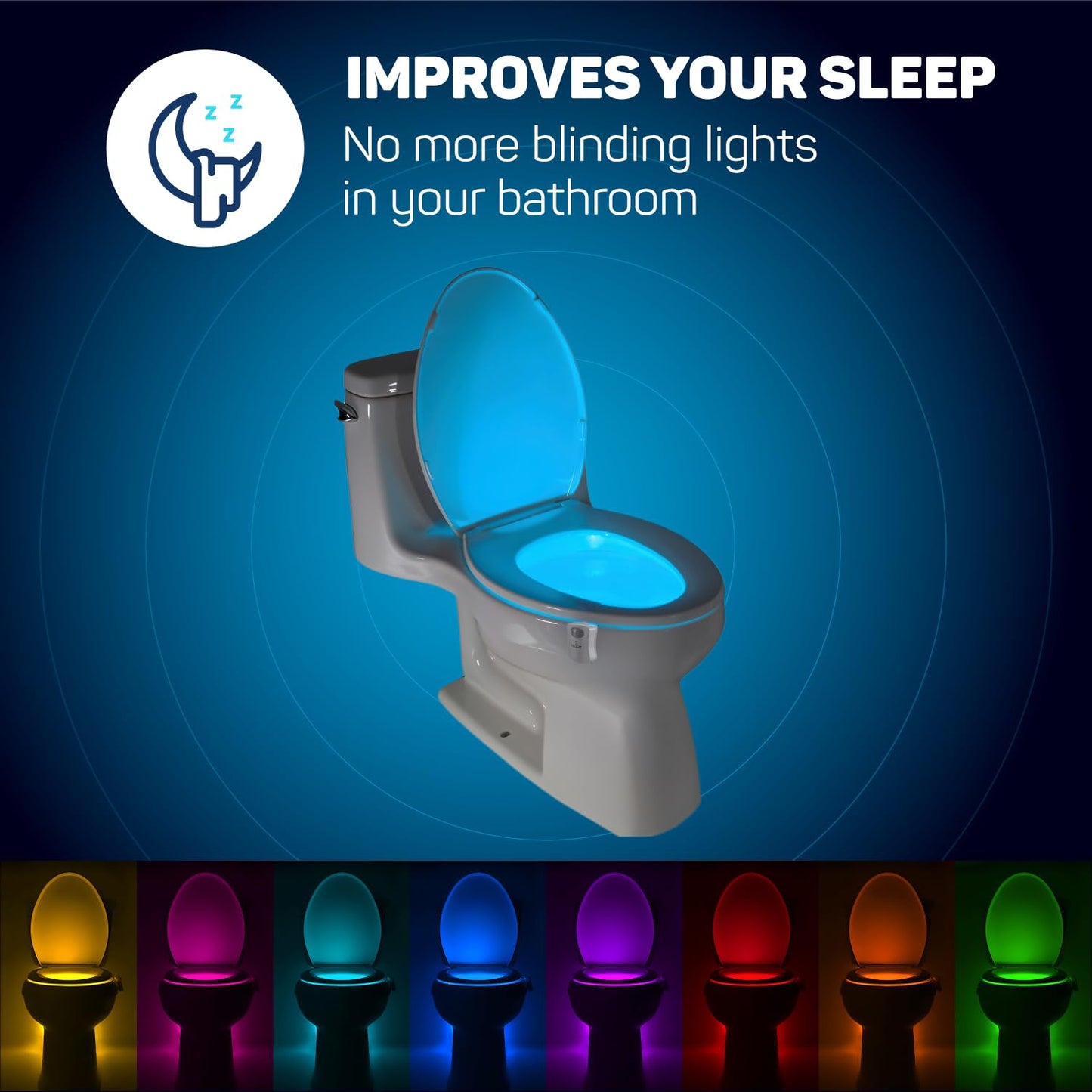 ToiLight Toilet Night Light Motion Sensor Gadget Gift