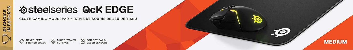 SteelSeries QcK Edge Gaming Mouse Pad Durable Smooth Surface