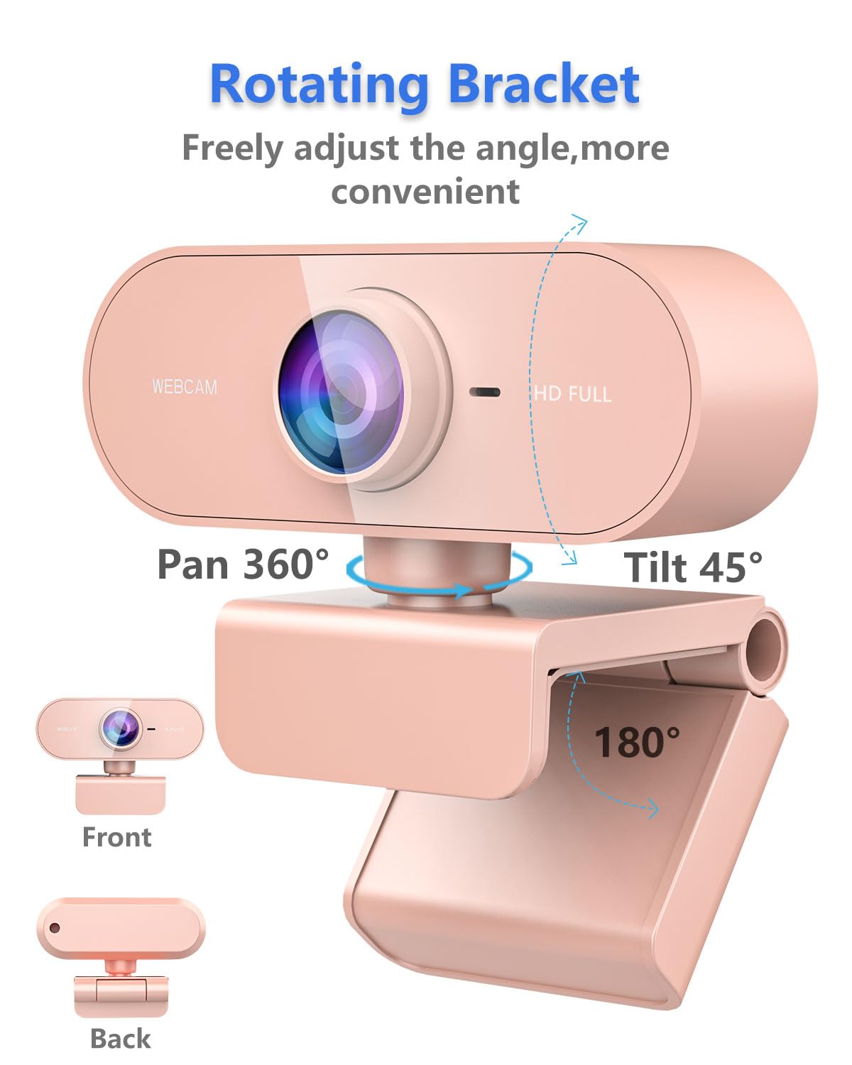 1080P HD Webcam with Microphone for PC Mac Laptops YouTube