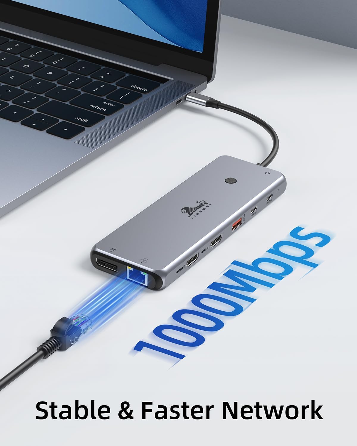 13 In 1 USB C Docking Station Dual Monitor Triple Ports