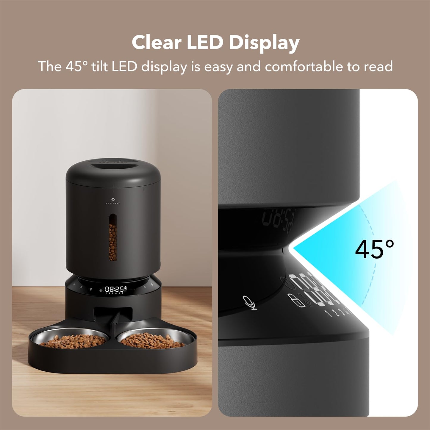 Petlibro Automatic Cat Food Dispenser for Two Pets