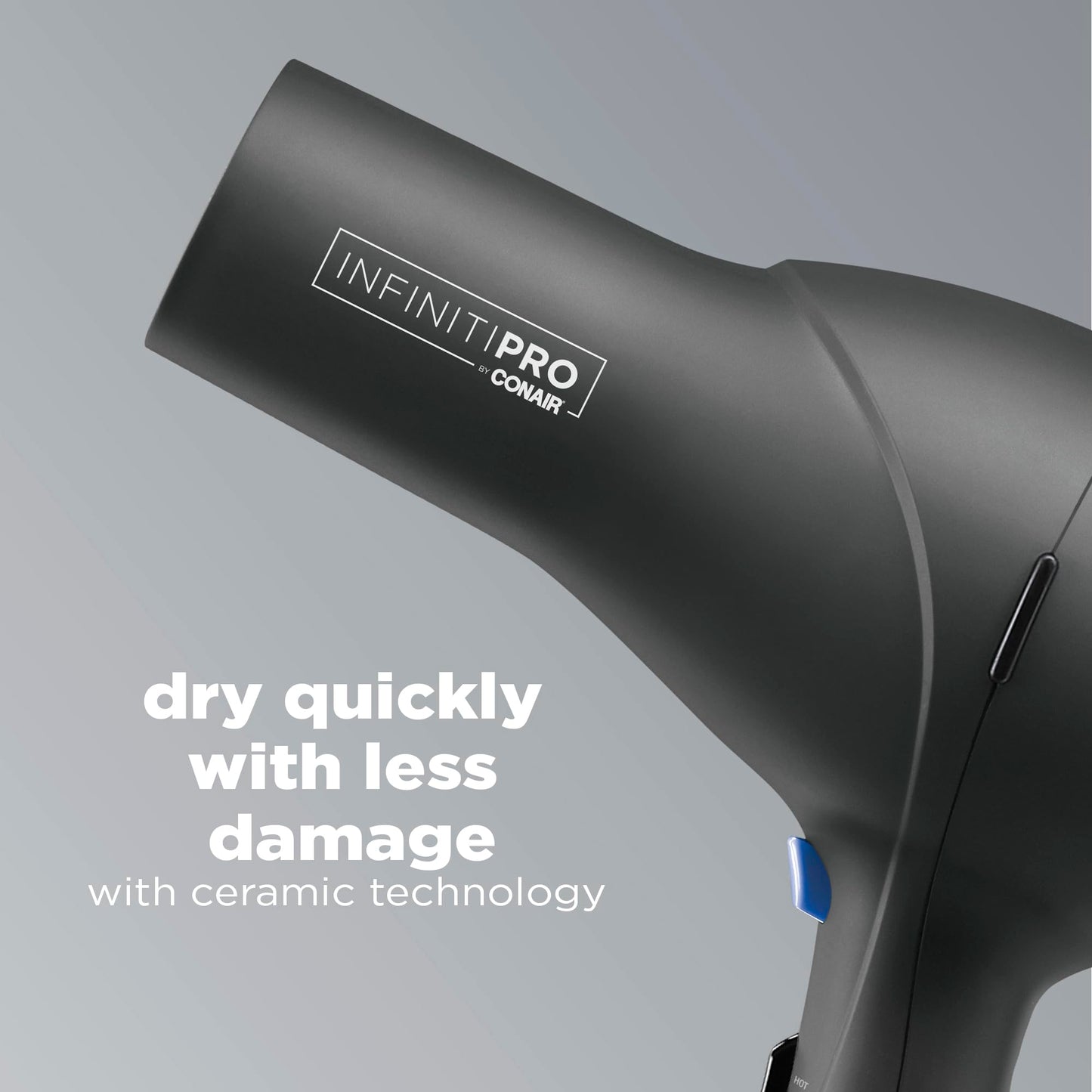 InfinitiPRO Hair Dryer With Diffuser For Faster Drying